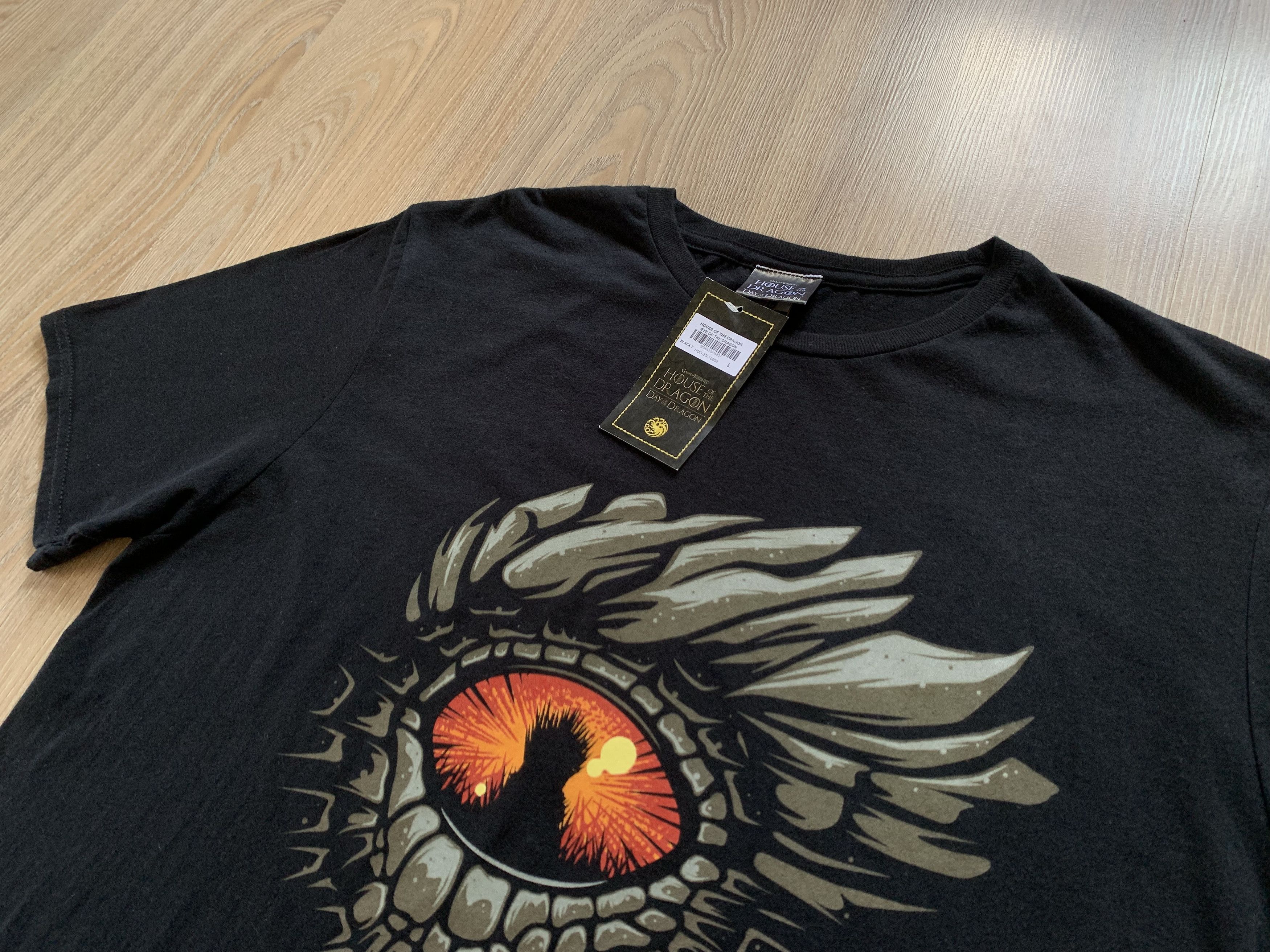 Gildan Game of Thrones House of The Dragon Eye Mens T-Shirt Size US L / EU 52-54 / 3 - 4 Thumbnail