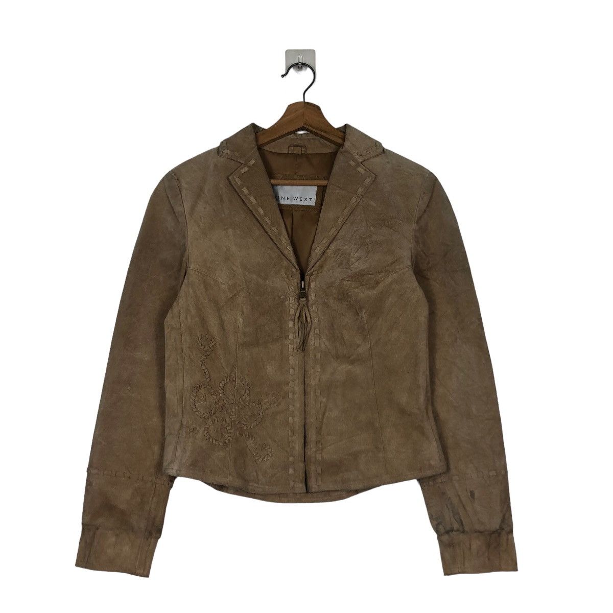 Japanese Brand Cropped Biker Genuine Leather Jacket Nine West Issey Miyake Size US M / EU 48-50 / 2 - 1 Thumbnail