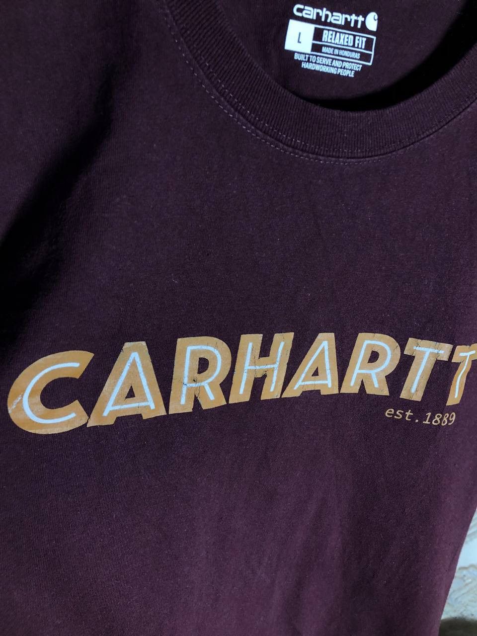 Carhartt Wip × Vintage VERY RARE CARHARTT WORK IN PROGRESS BIG LOGO T-SHIRT Y2K 90s Size US L / EU 52-54 / 3 - 3 Thumbnail