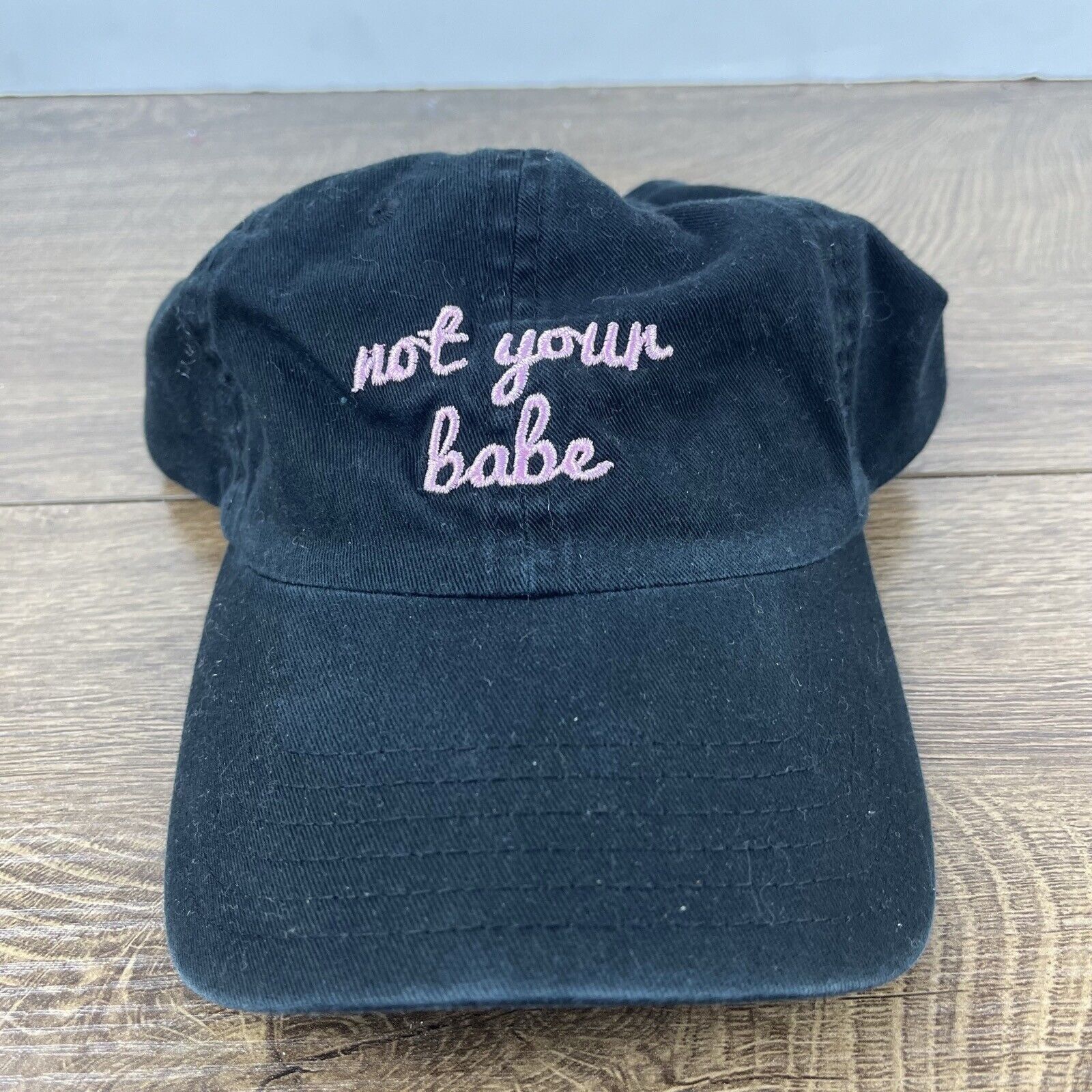 Other Not Your Babe Hat Not Your Babe Hat Black Adjustable Hat Bla Size ONE SIZE - 1 Thumbnail