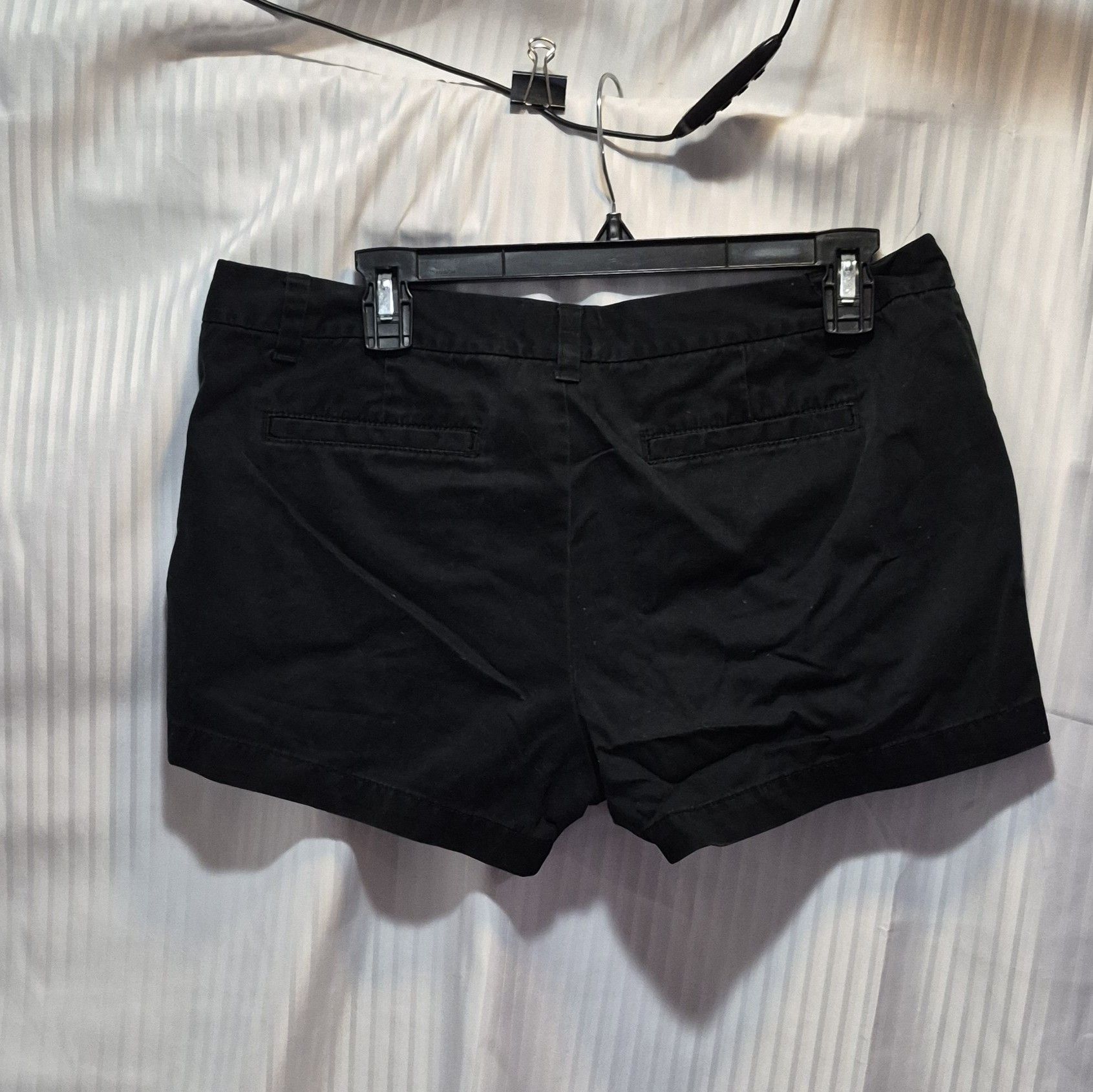Merona Merona Size 10 Black Cotton Shorts Size 32" / US 10 / IT 46 - 3 Thumbnail