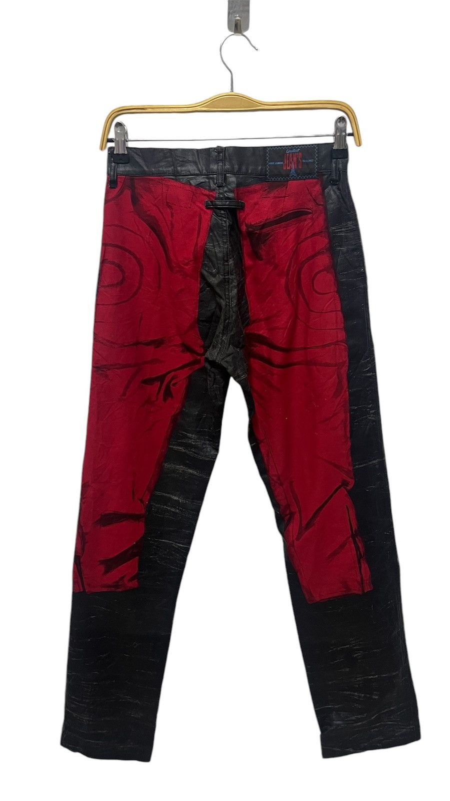 Jean Paul Gaultier Ss119 Jeans Paup Gaultier Trompe I’Oeil Biker Coating Pants Size 28" / US 6 / IT 42 - 2 Thumbnail