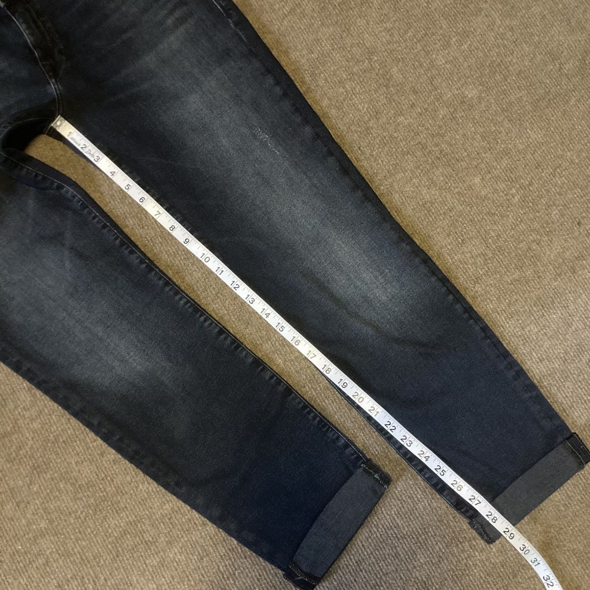 Mavi NEW Mavi Emma Boyfriend Jeans 32 Ink Used Tribeca 2010s Size 33" - 11 Thumbnail