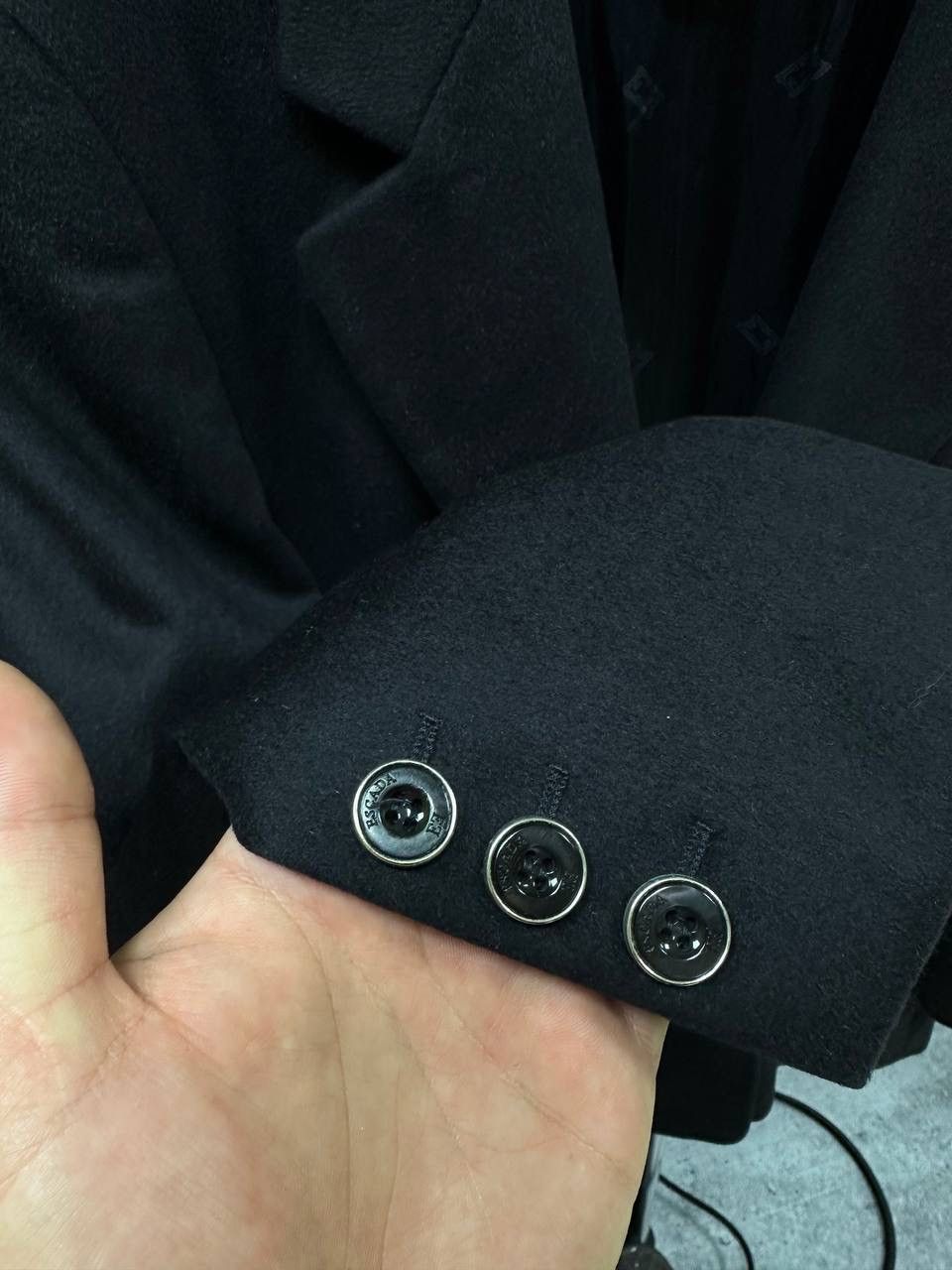Escada × Vintage Vintage Escada Black Wool Blazer Size 38R - 9 Thumbnail