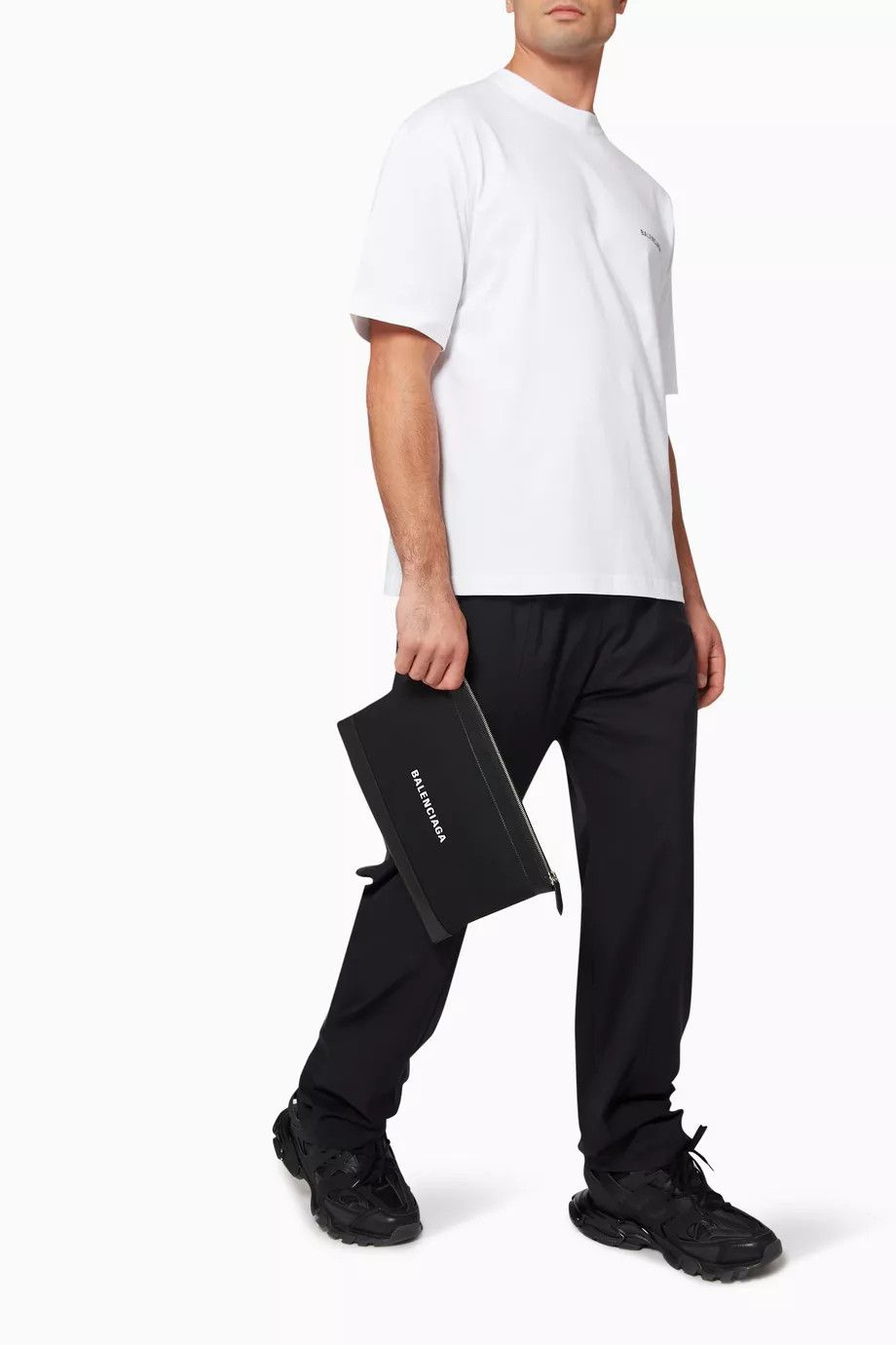 Balenciaga o1y0626 Logo T-Shirt in White Size US XXS / EU 40 - 4 Thumbnail