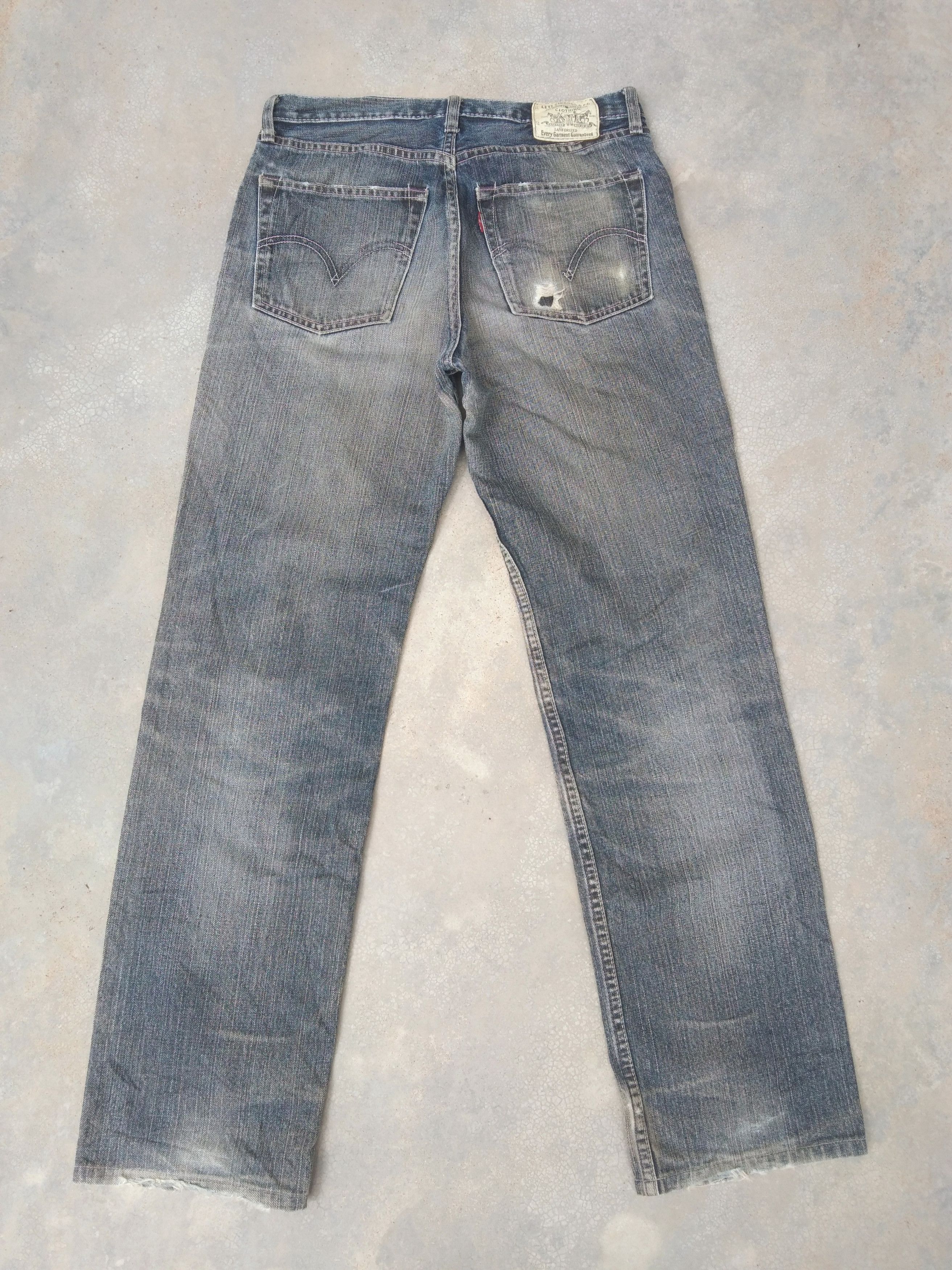 Jean × Levi's × Vintage Vintage Levi's Jeans 502 Earth Tone Distressed Jeans 31x30.5 Size US 31 - 3 Thumbnail