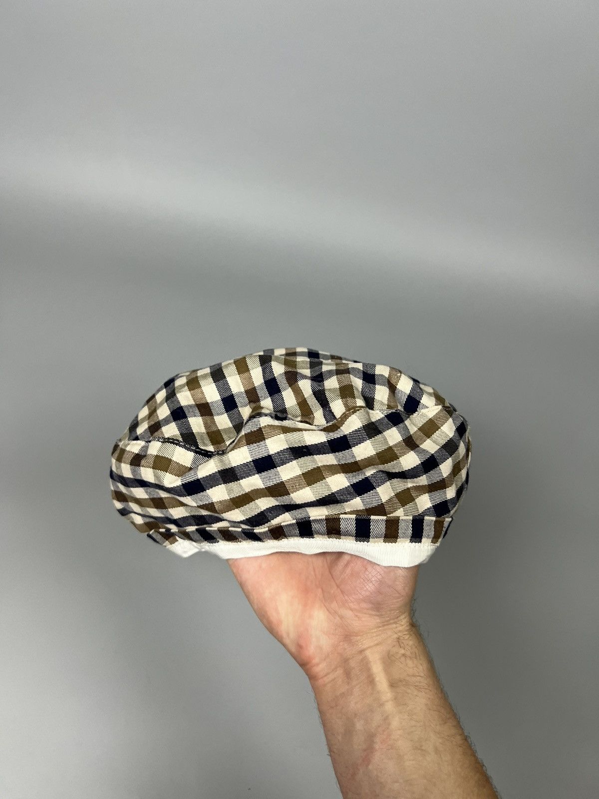 Aquascutum Aquascutum Beret / headdress in a branded checkered pattern Size ONE SIZE - 6 Thumbnail