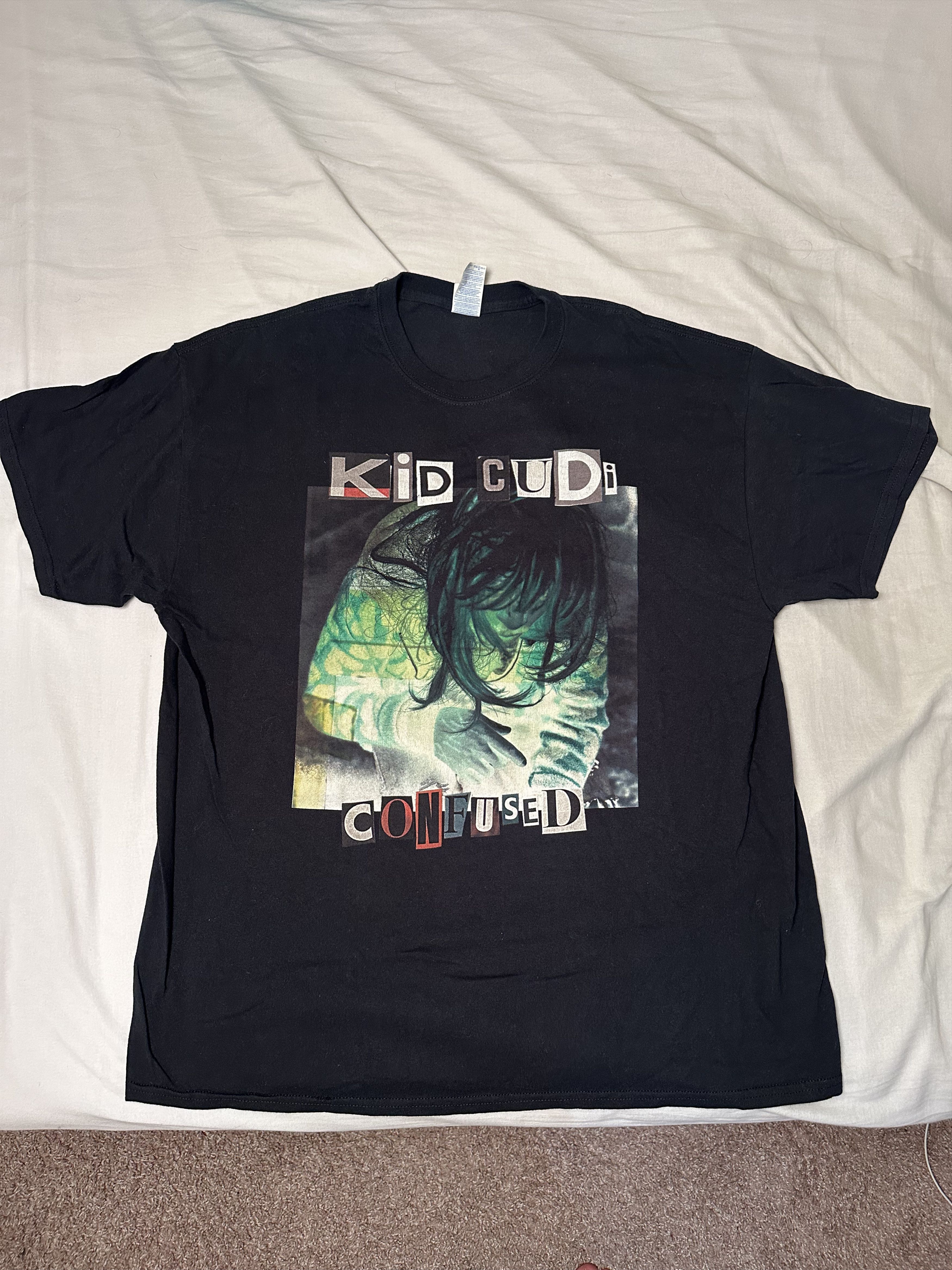 Kid Cudi Vintage 2015 Kid Cudi Confused Tour Black XL T-Shirt Size US XL / EU 56 / 4 - 1 Thumbnail