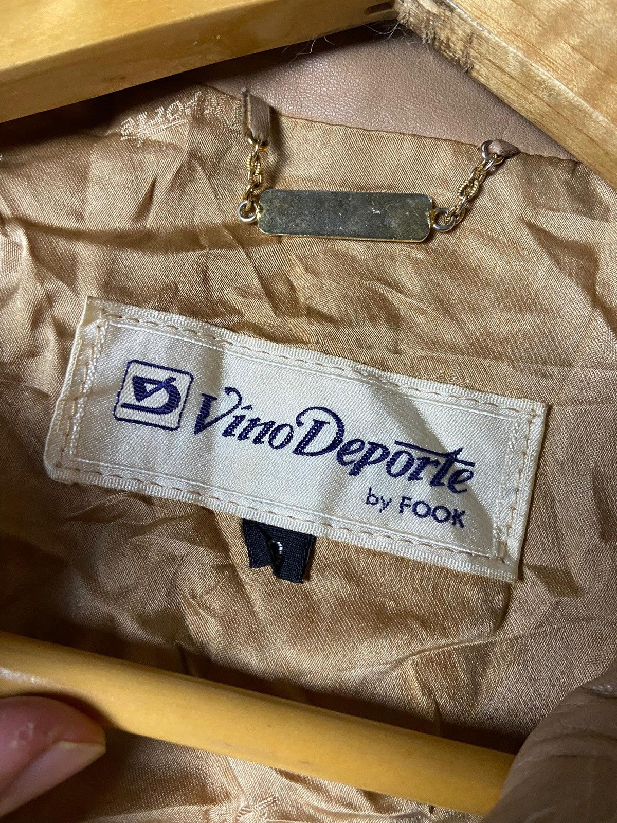 Japanese Brand × Leather × Vintage Vino Deporte by Fook Leather Jacket with Fur (130) Size US XXS / EU 40 - 9 Thumbnail