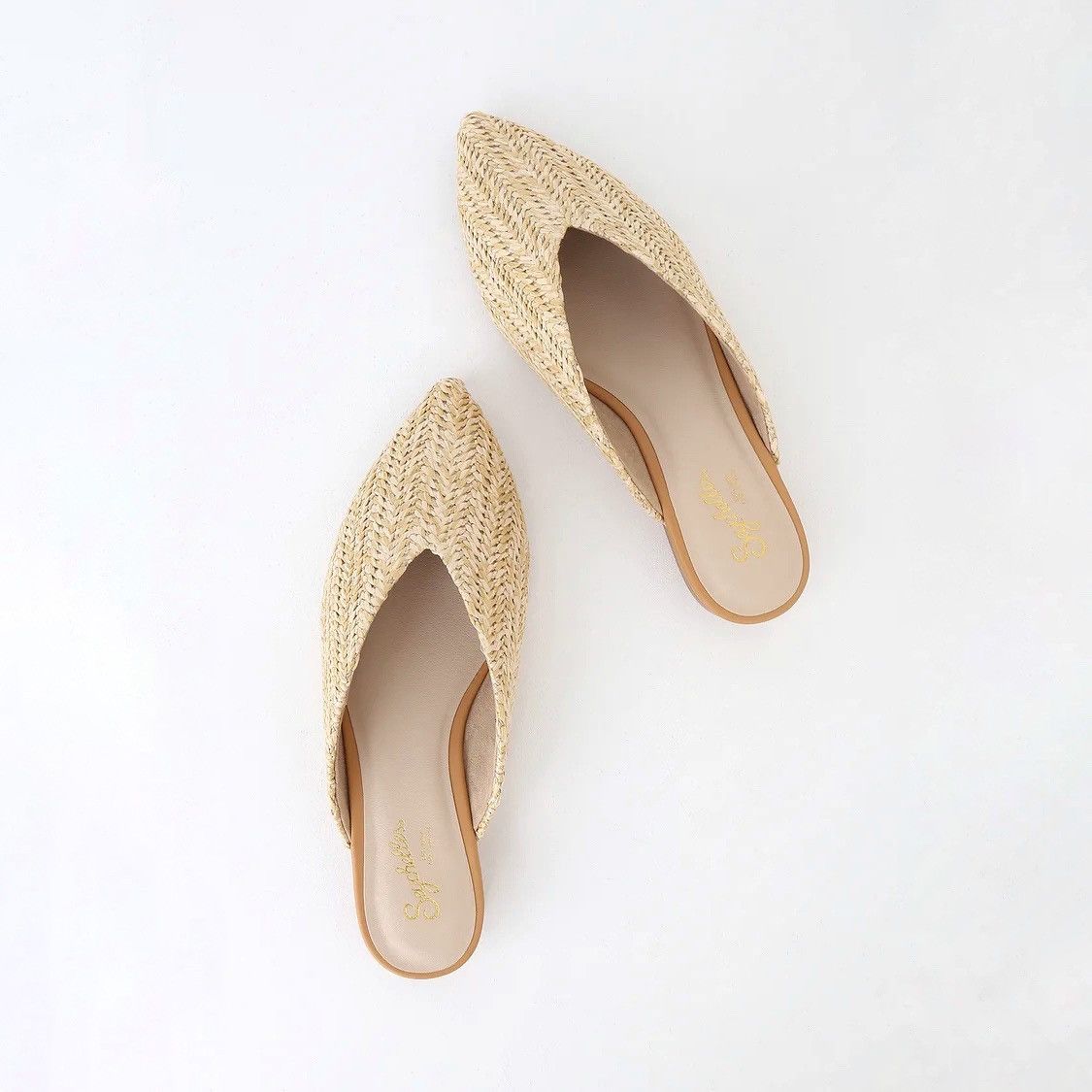 Seychelles Quintessential Natural Raffia Woven Mules Size 6 Footwear