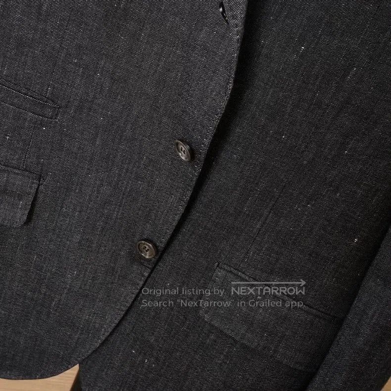 Brunello Cucinelli Brunello Cucinelli Denim Blazer. Size US L / EU 52-54 / 3 - 6 Thumbnail