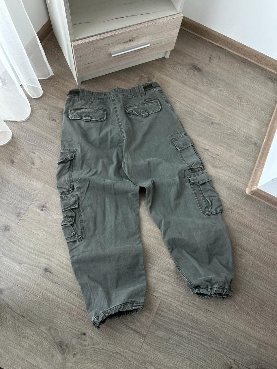 Japanese Brand × Jet Lag × Vintage Vintage Japanese Baggy Cargo Green JET LAG Pants Size US 36 / EU 52 - 16 Thumbnail