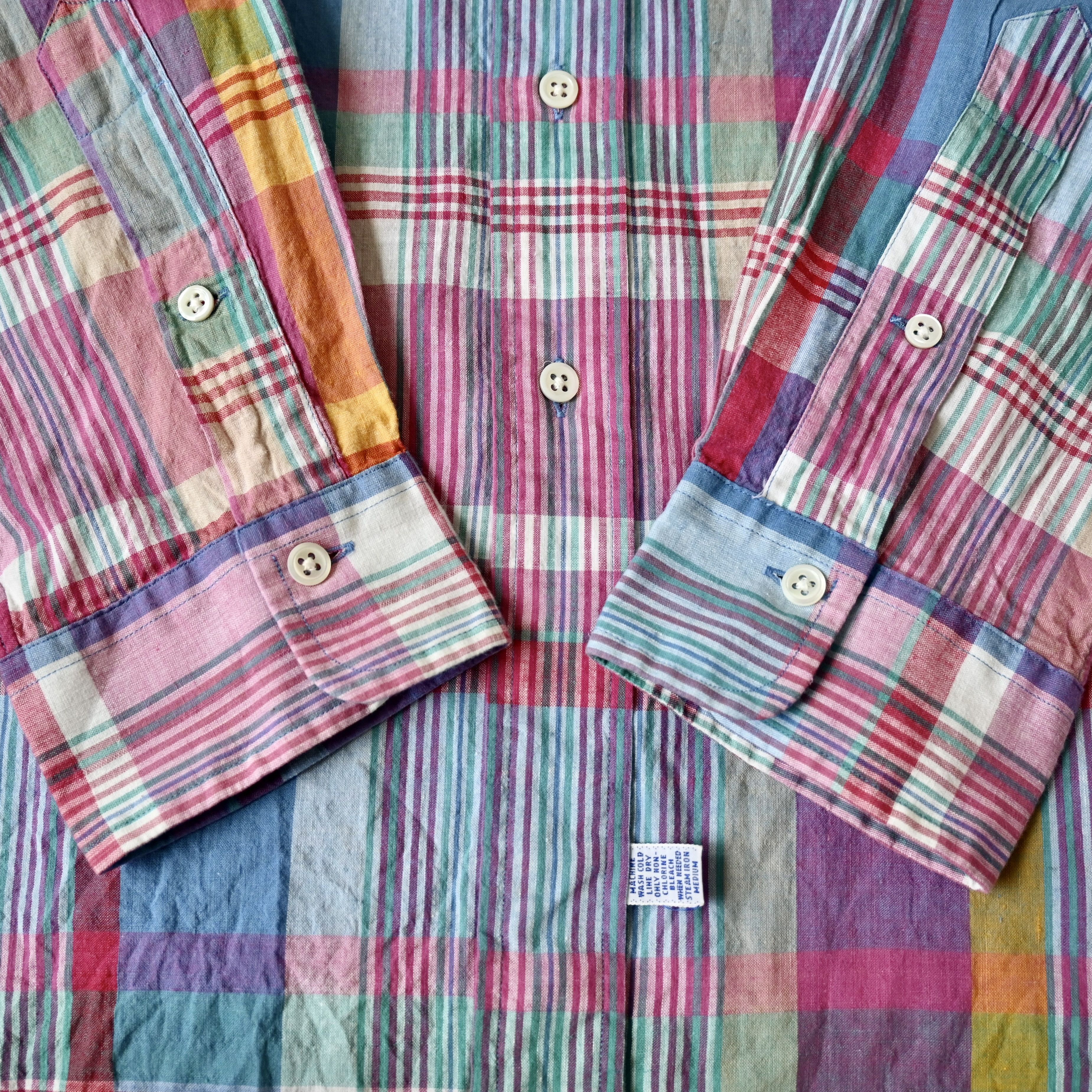 Ralph Lauren 1980s - 90s Ralph Lauren handwoven madras BD shirt Size US XL / EU 56 / 4 - 8 Thumbnail