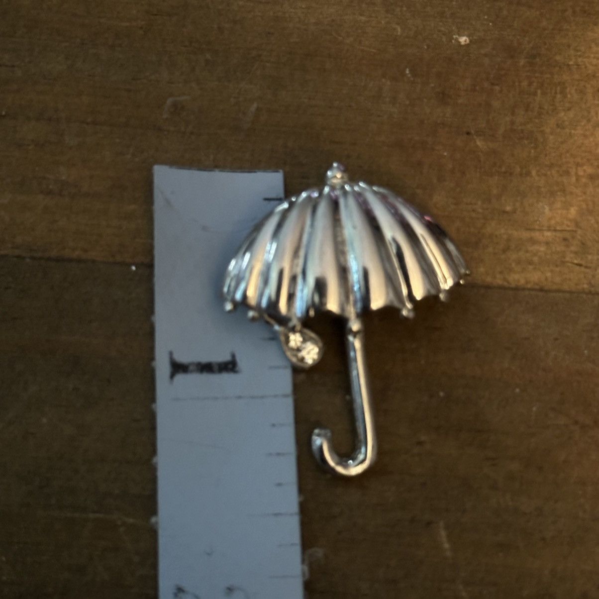 Vintage Vintage BEST silver tone umbrella brooch Size ONE SIZE - 3 Thumbnail