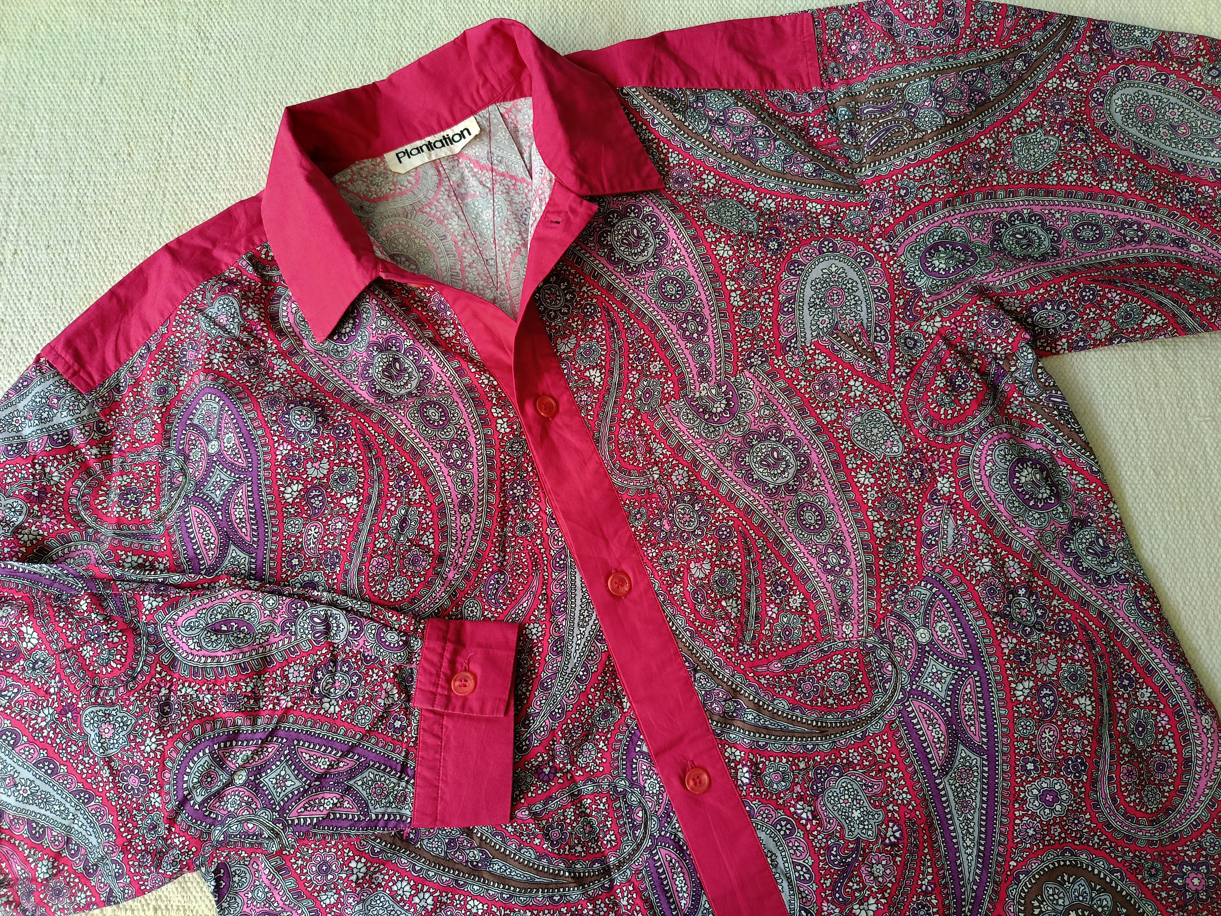 Issey Miyake × Japanese Brand Plantation by Issey Miyake Japan vintage paisley 90s shirt Size US M / EU 48-50 / 2 - 12 Thumbnail