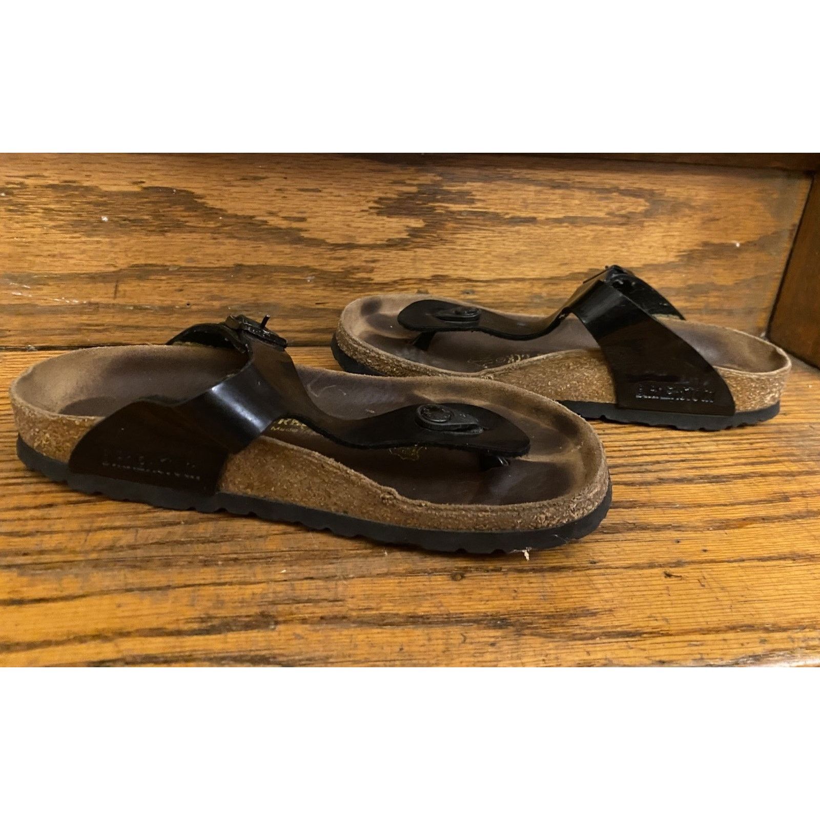 Birkenstock Birkenstock Gizeh Black Patent Birko Sandal Womens 6-6.5, 37 Size US 6.5 / IT 36.5 - 5 Thumbnail