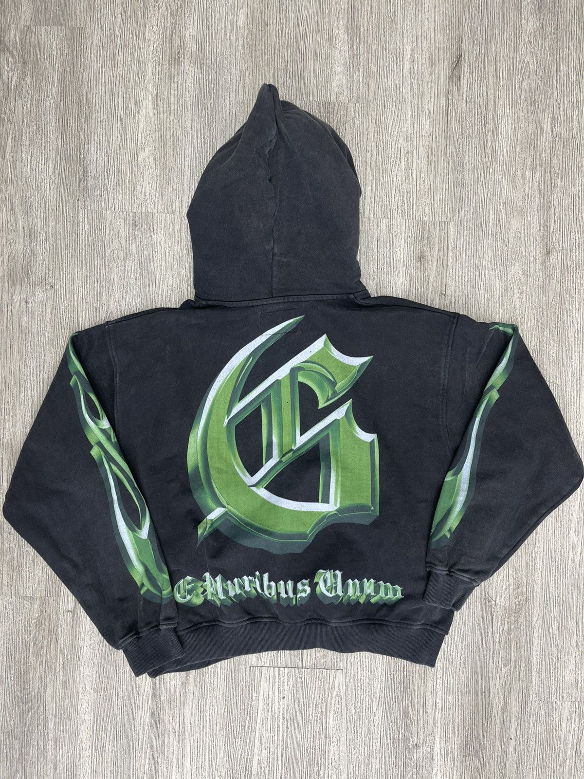 Godspeed Godspeed Overstimulation hoodie( black/Green) Size US XS / EU 42 / 0 - 2 Thumbnail