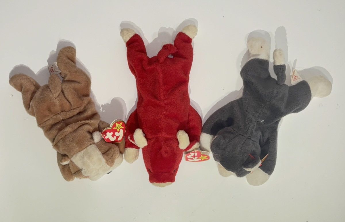 Other Ty Beanie Baby [BUNDLE]: Snort/Wrinkles/Nanook | PVC Pellets Size ONE SIZE - 2 Thumbnail