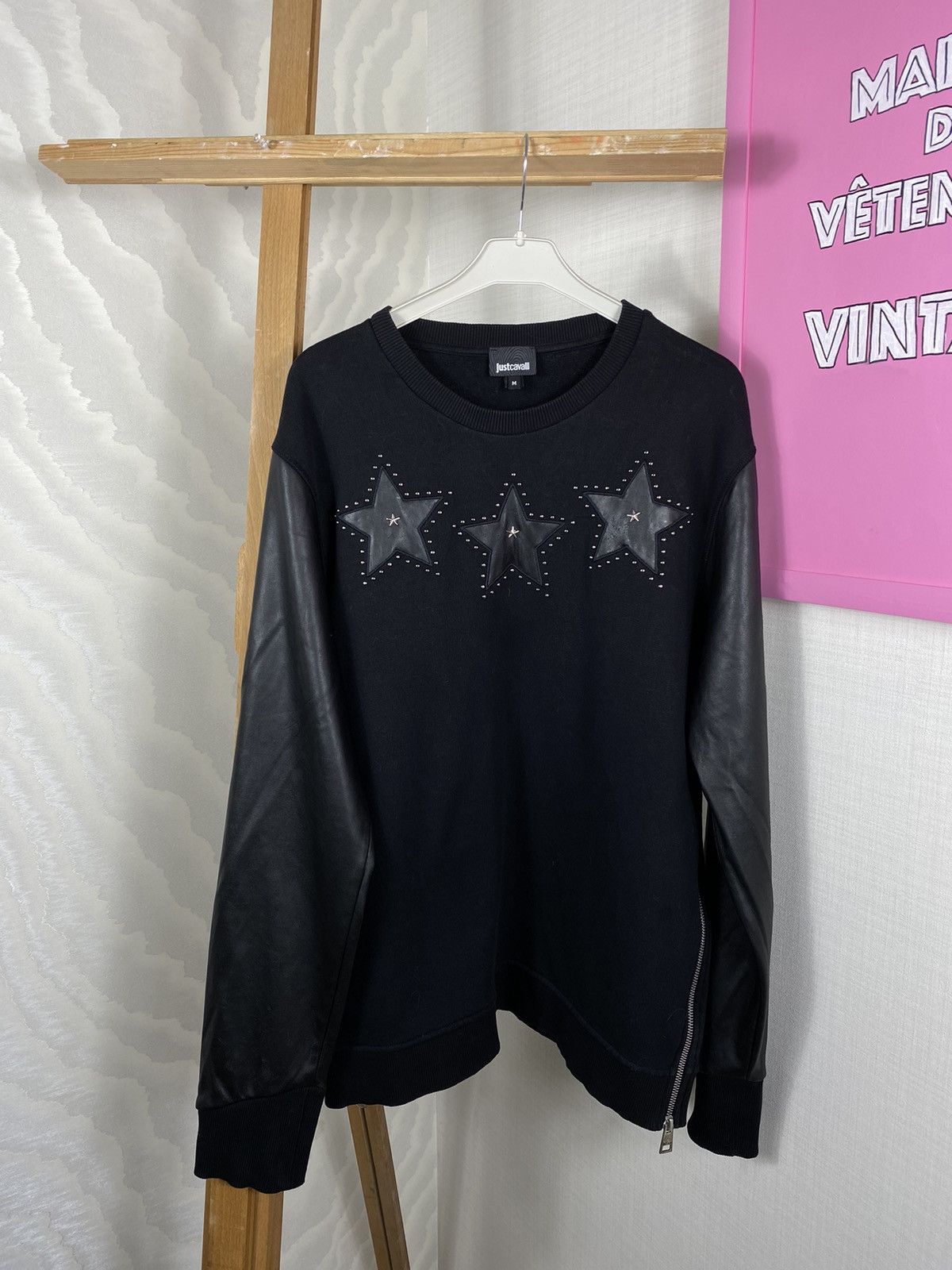 Just Cavalli Just Cavalli Sweatshirt Leather Logo Size US M / EU 48-50 / 2 - 1 Thumbnail