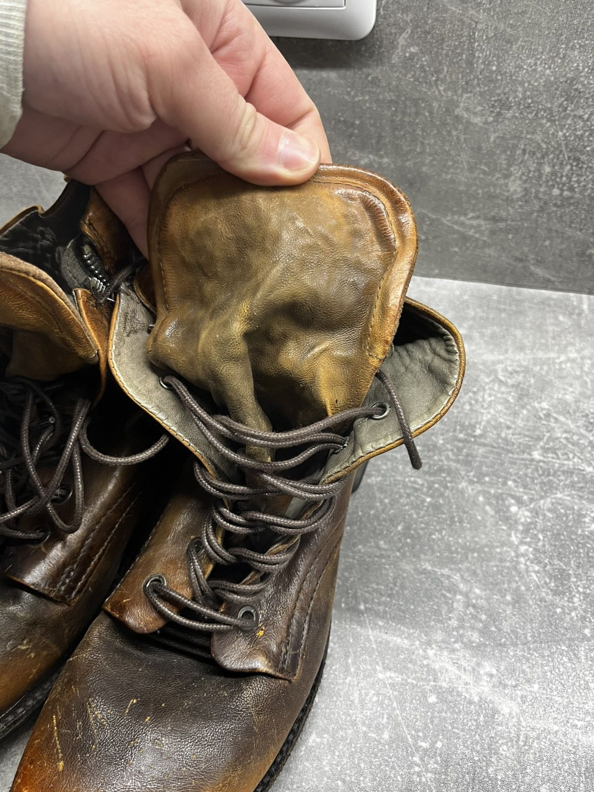 AS98 Brown Leather Strappy Ankle Boots