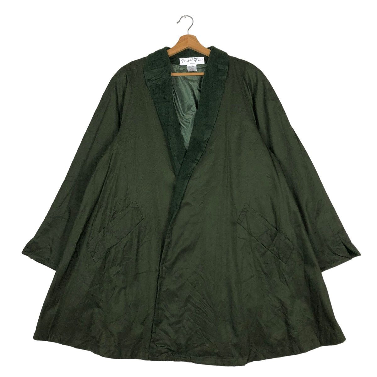 Designer 🔥VINTAGE OVERSIZED LONG JACKET MICHEL FIRER PARIS FRANCE Size US L / EU 52-54 / 3 - 1 Thumbnail