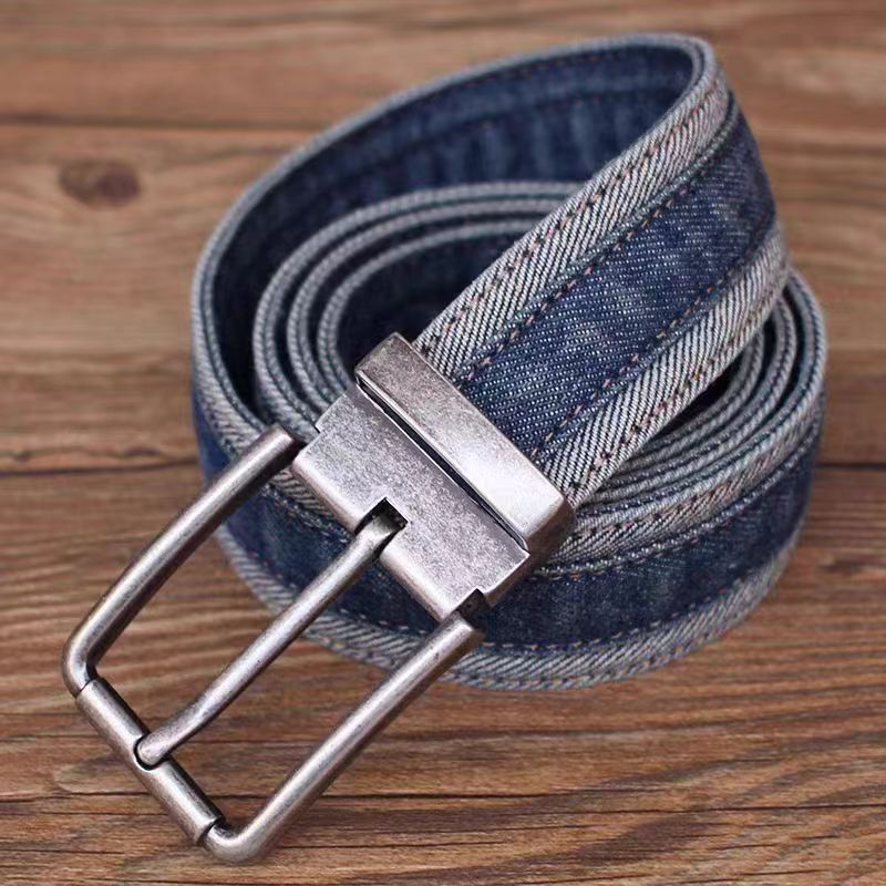 Japanese Brand × Vintage Street Vintage Patchwork Denim Belt 47 in. Size ONE SIZE - 1 Thumbnail