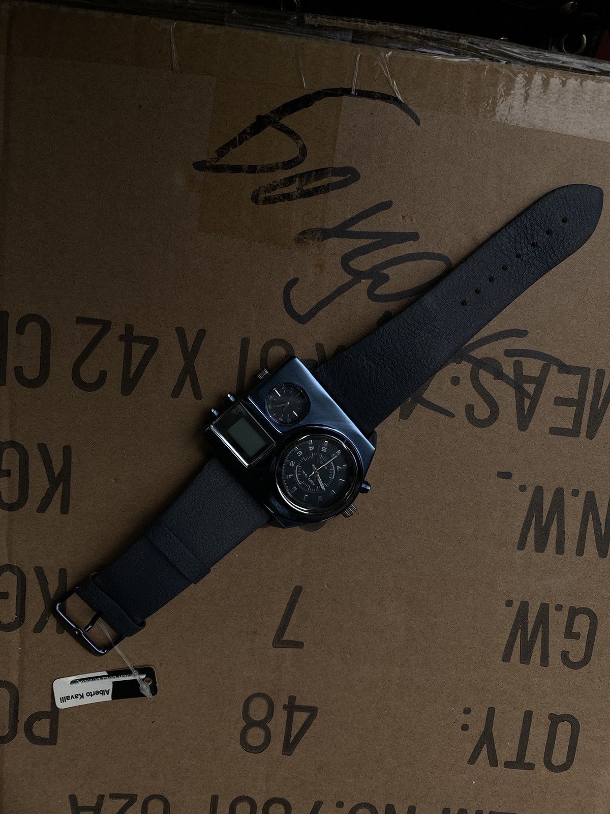 Vintage Futuristic Alberto Kavalli Unique Digital-Analog Watch Size ONE SIZE - 5 Thumbnail