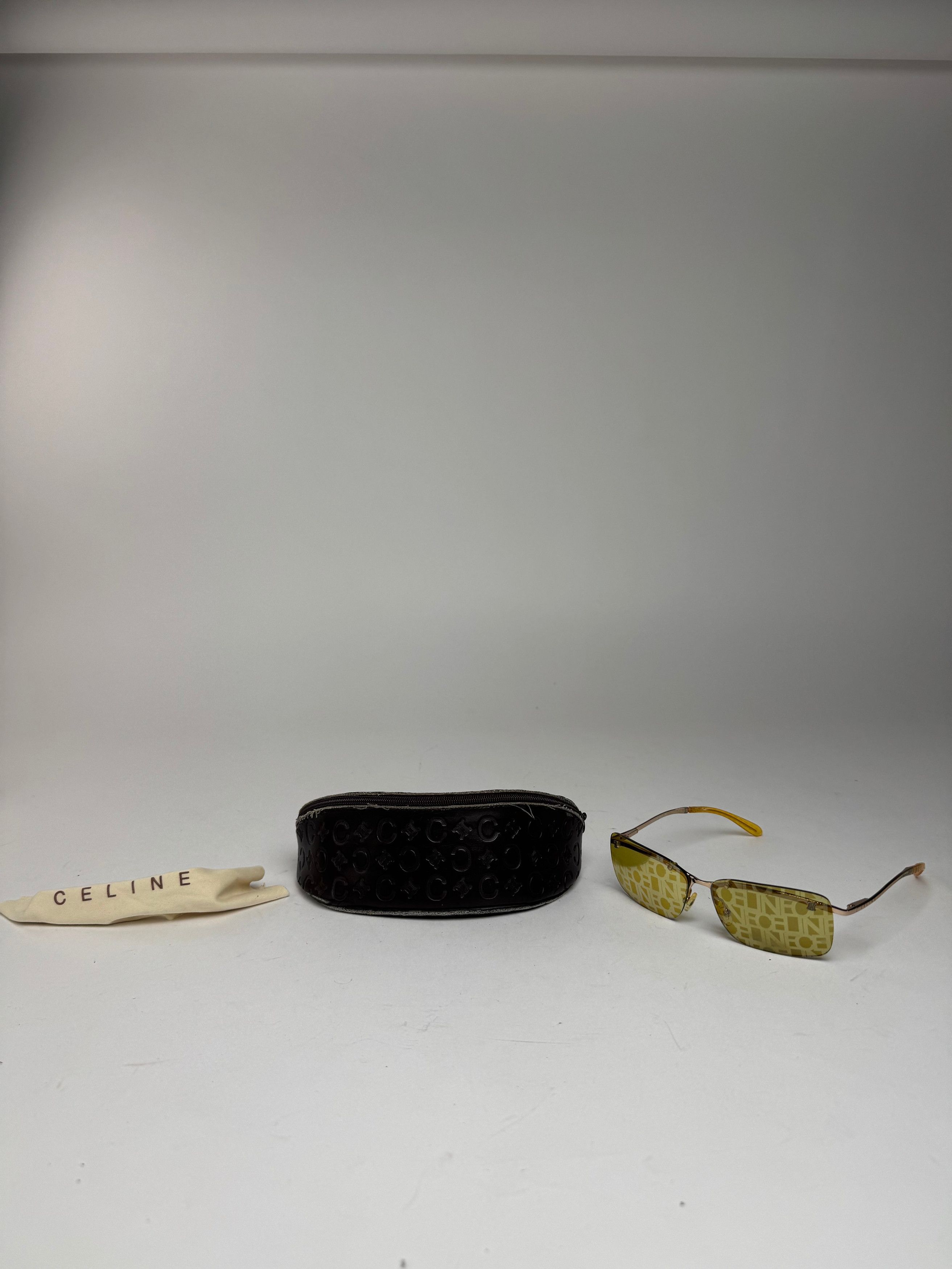 Celine Vintage Paris Frameless sunglasses Yellow Size ONE SIZE - 1 Thumbnail