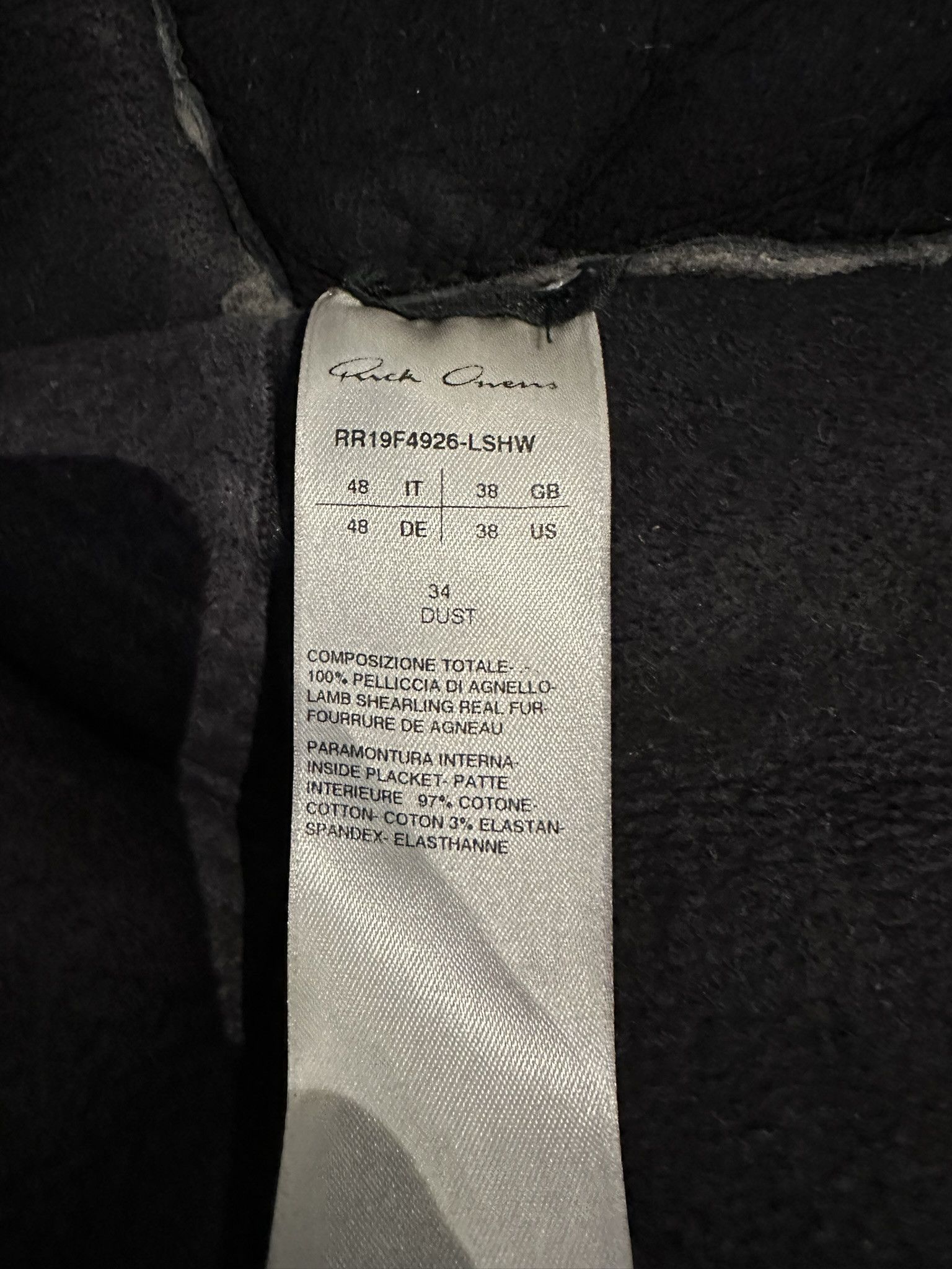Rick Owens Rick Owens Larry Zionic shearling coat Size US M / EU 48-50 / 2 - 4 Thumbnail