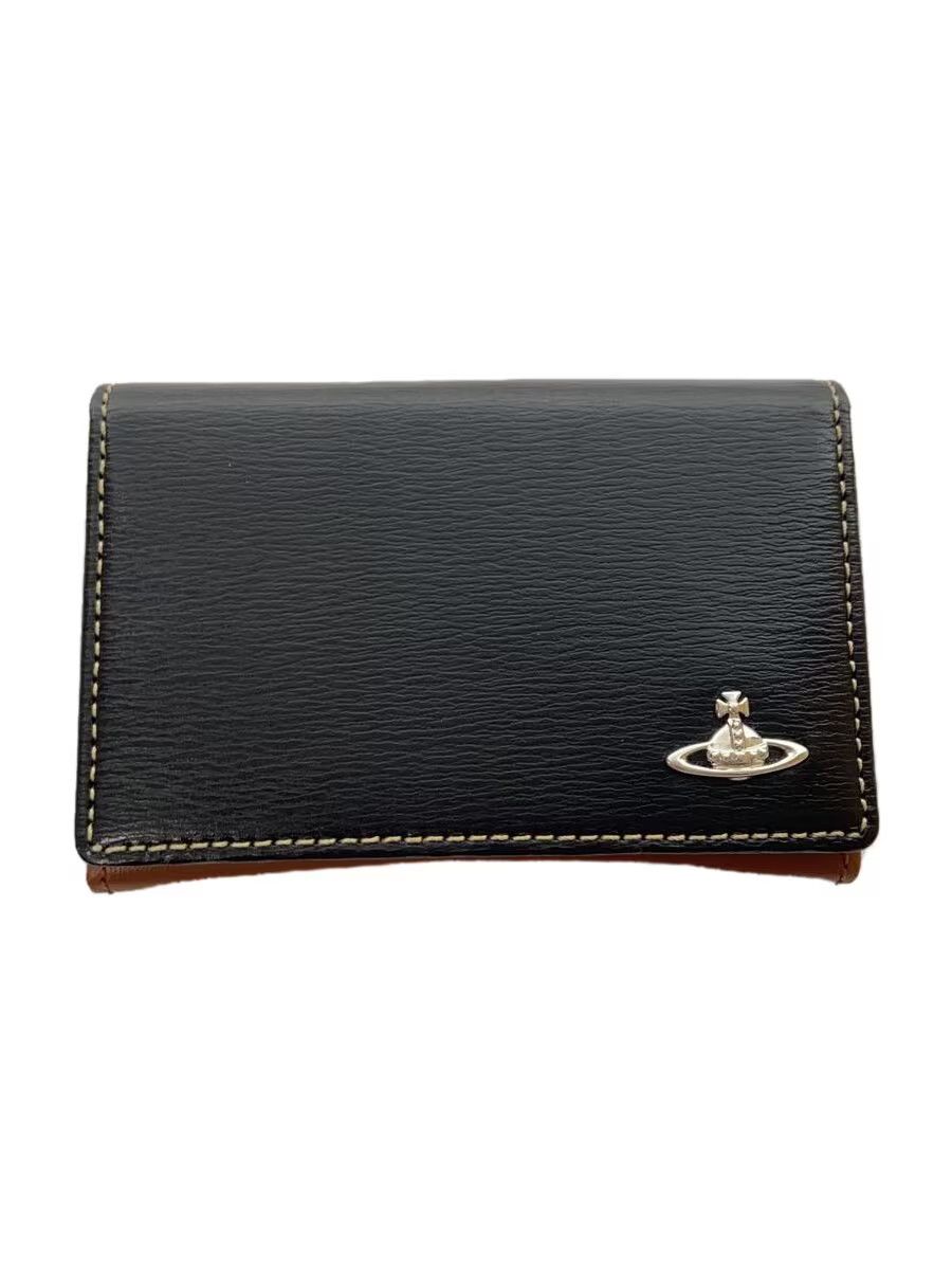 Vivienne Westwood Contrast Stitch Orb Leather Card Holder Wallet Size ONE SIZE - 1 Thumbnail