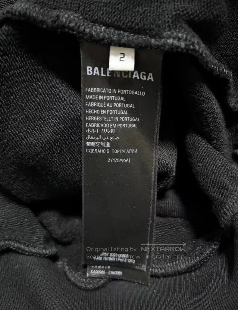 Balenciaga Balenciaga 3B Shadow Print Sweatshirt. Size US M / EU 48-50 / 2 - 4 Thumbnail