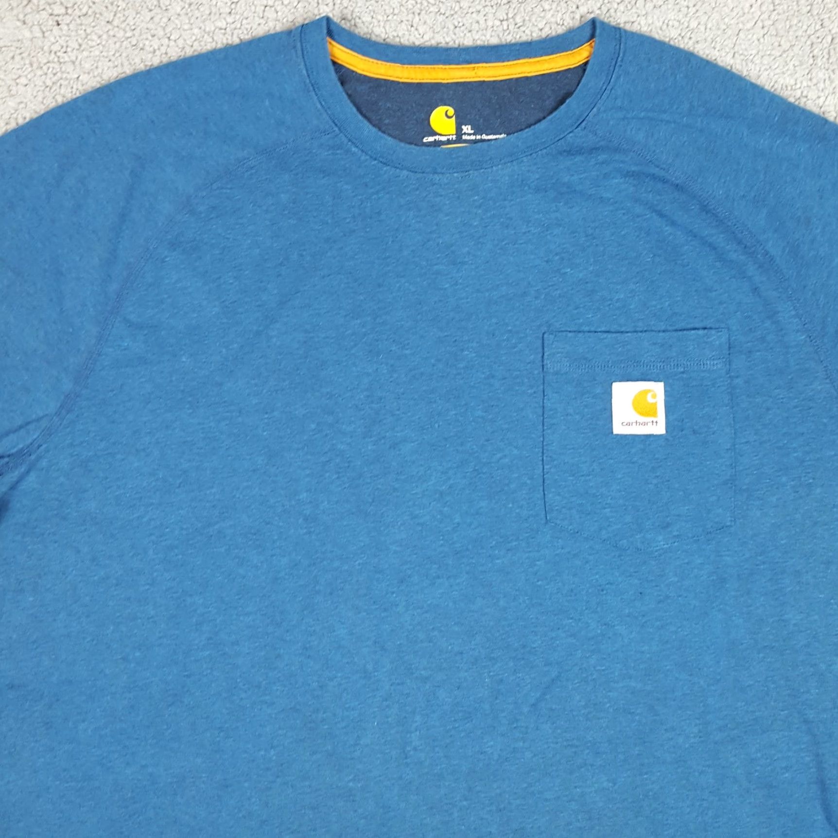 Carhartt Vintage Carhartt Men's XL T-Shirt Crew Neck Short Sleeve Cotton Blue Retro Outdoor Workwear Y2K Size US XL / EU 56 / 4 - 2 Thumbnail