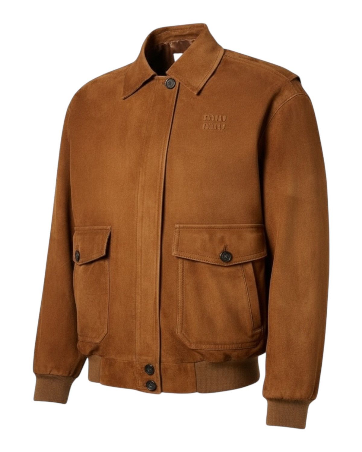 Miu Miu Miu Miu Suede Blouson Jacket Size US M / EU 48-50 / 2 - 2 Thumbnail