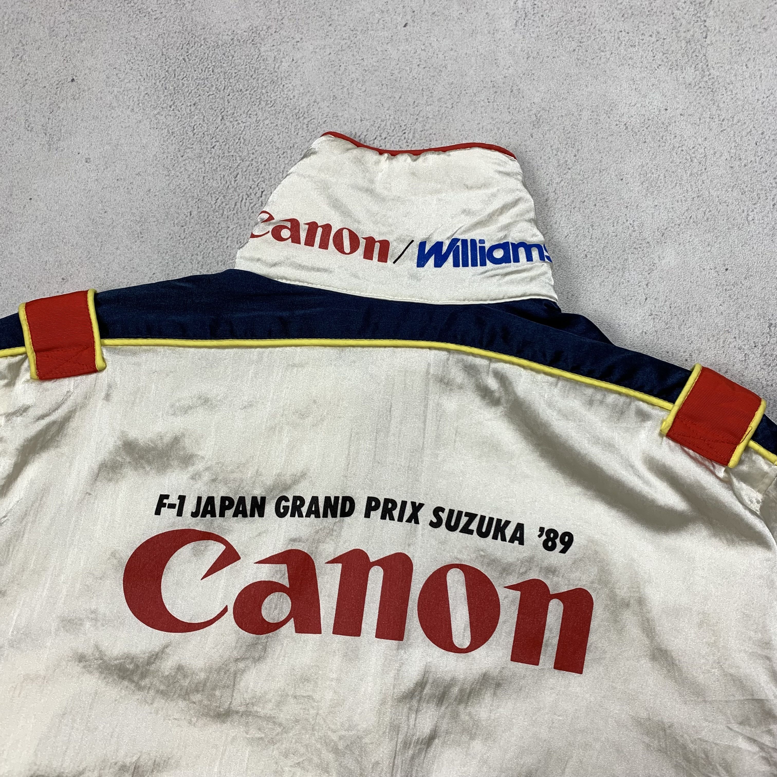 Canon Williams F1 スウェット デッドストック ビンテージ Canon WIlliams F1 Japan Grand Prix Suzuka 1989 Jacket