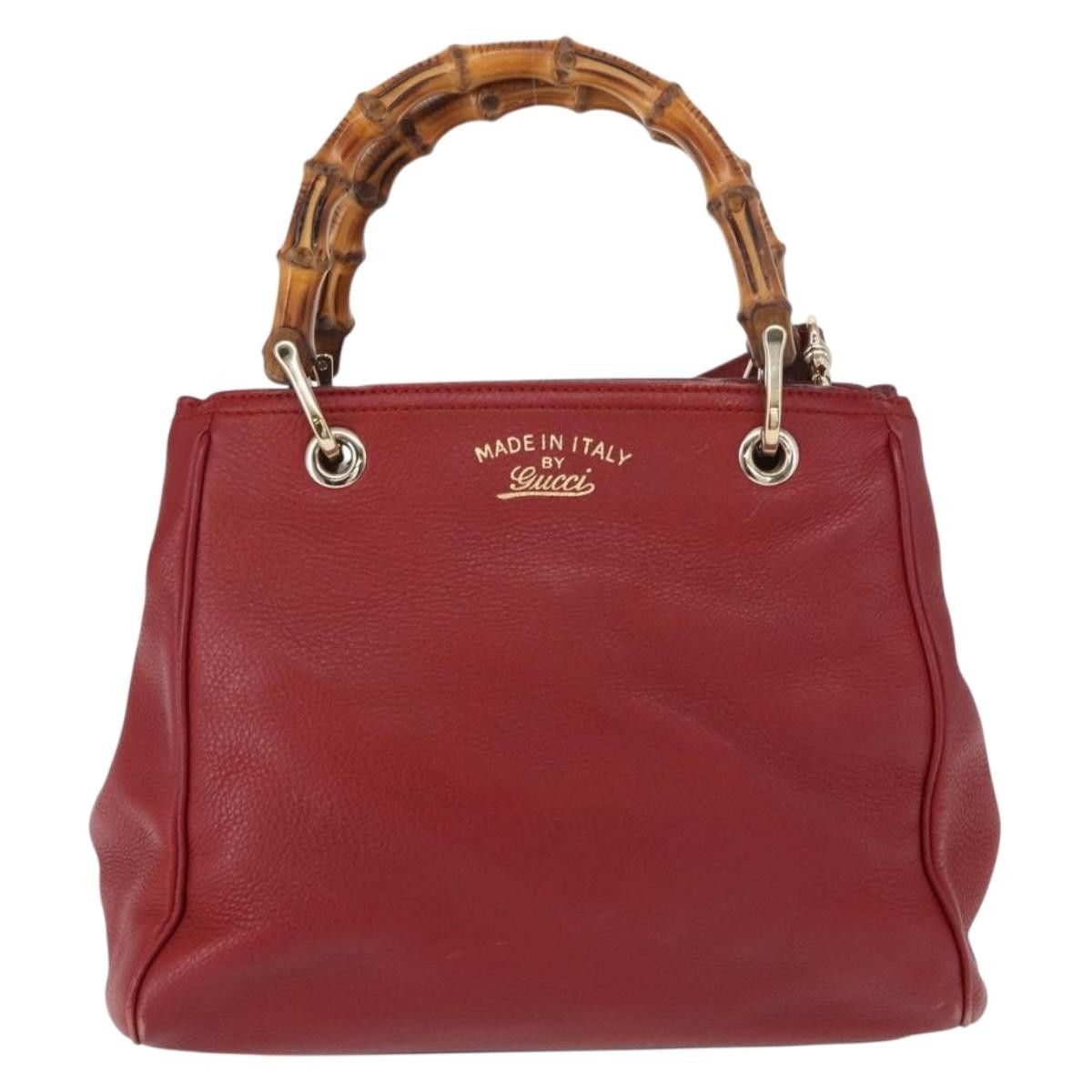 Gucci Gucci Bamboo Shopper Tote Leather Size ONE SIZE - 1 Thumbnail