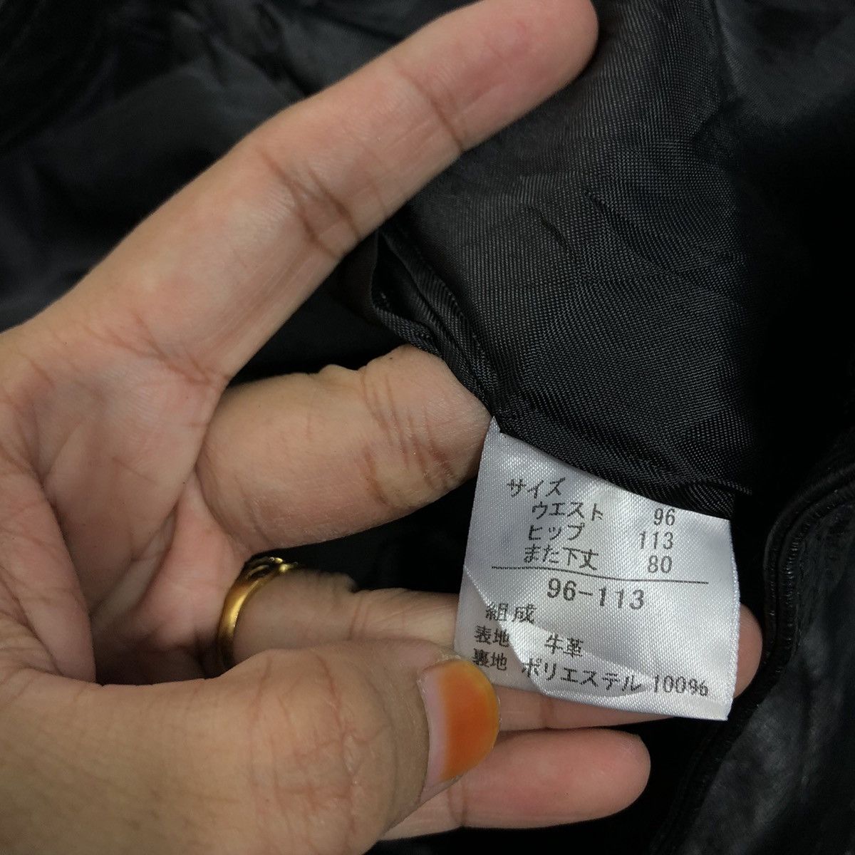 Japanese Brand 📌Vintage Biker Casual Leather Pants Fun Lemo Issey Miyake Size US 38 / EU 54 - 20 Thumbnail