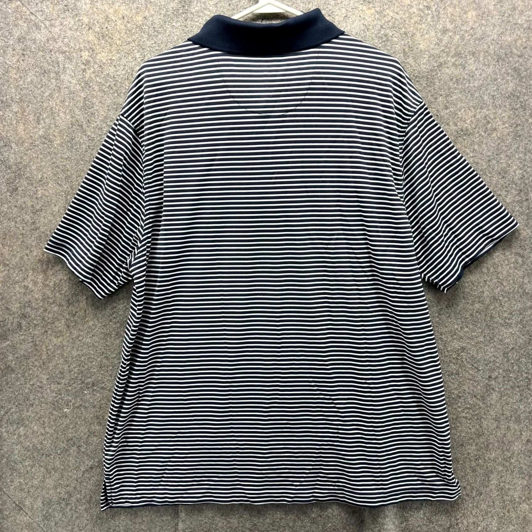 Vintage VINTAGE Jack Nicklauss Polo Shirt Mens 2XL Blue Navy Striped Staydri Embroidery Polo Shirt Nike? Size US XXL / EU 58 / 5 - 3 Thumbnail