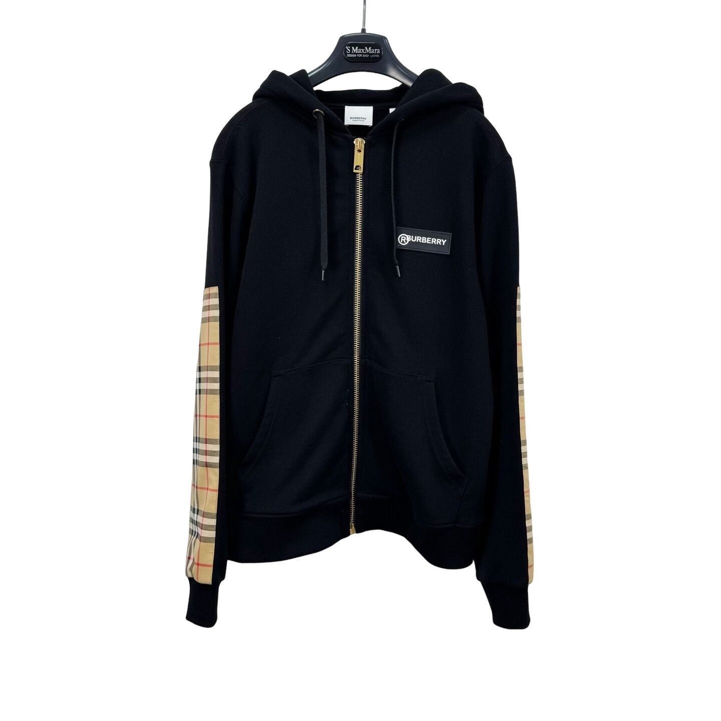 Burberry Burberry London check black zip up hoodie | Grailed