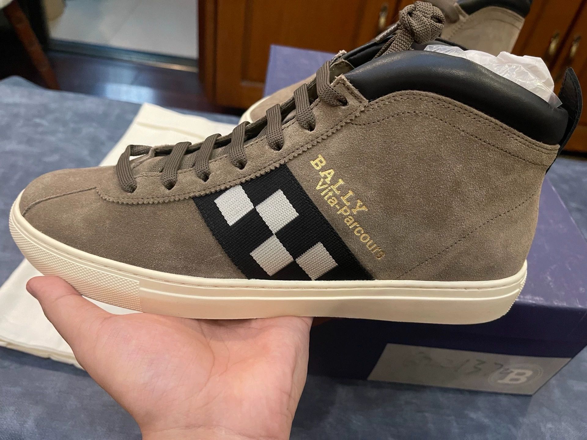 Bally Bally Mid-Top Casual Shoes Suede Calfskin/Canvas 43 Size US 10 / EU 43 - 2 Thumbnail
