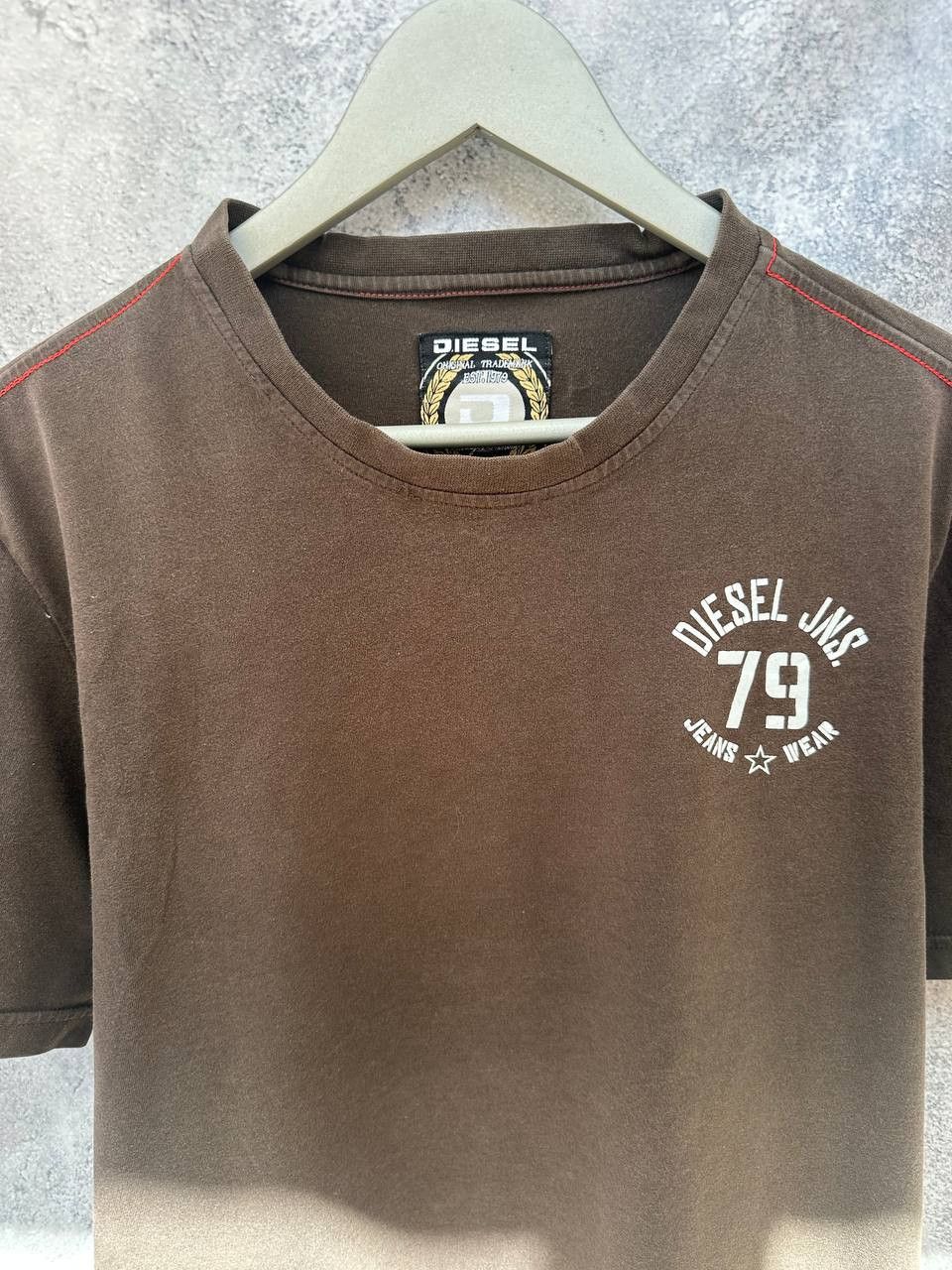 Diesel Diesel Vintage Denim Rare Crew Neck T-Shirt Tee Big Logo Size US XL / EU 56 / 4 - 7 Thumbnail