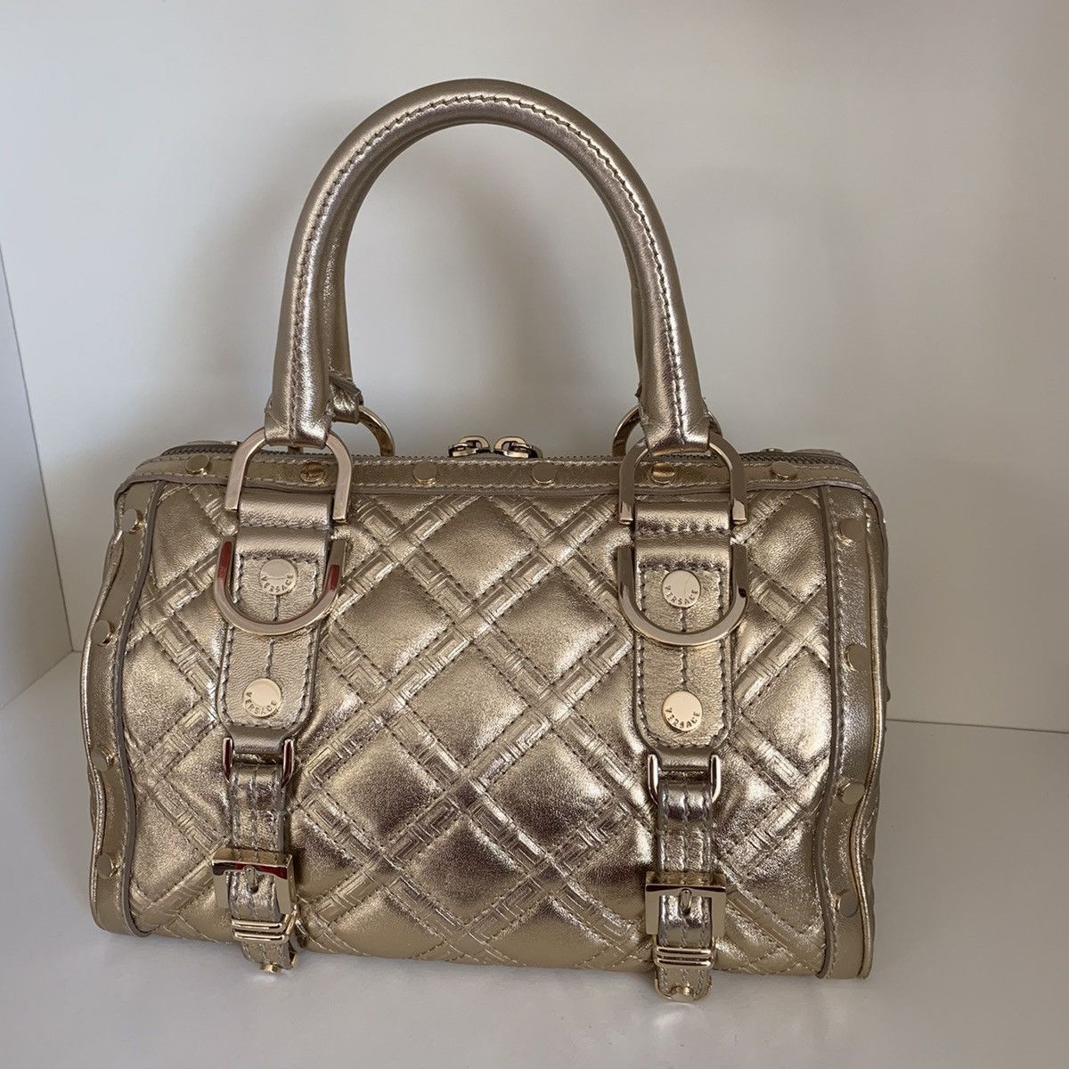 Versace Versace gold quilted leather bag Size ONE SIZE - 5 Thumbnail