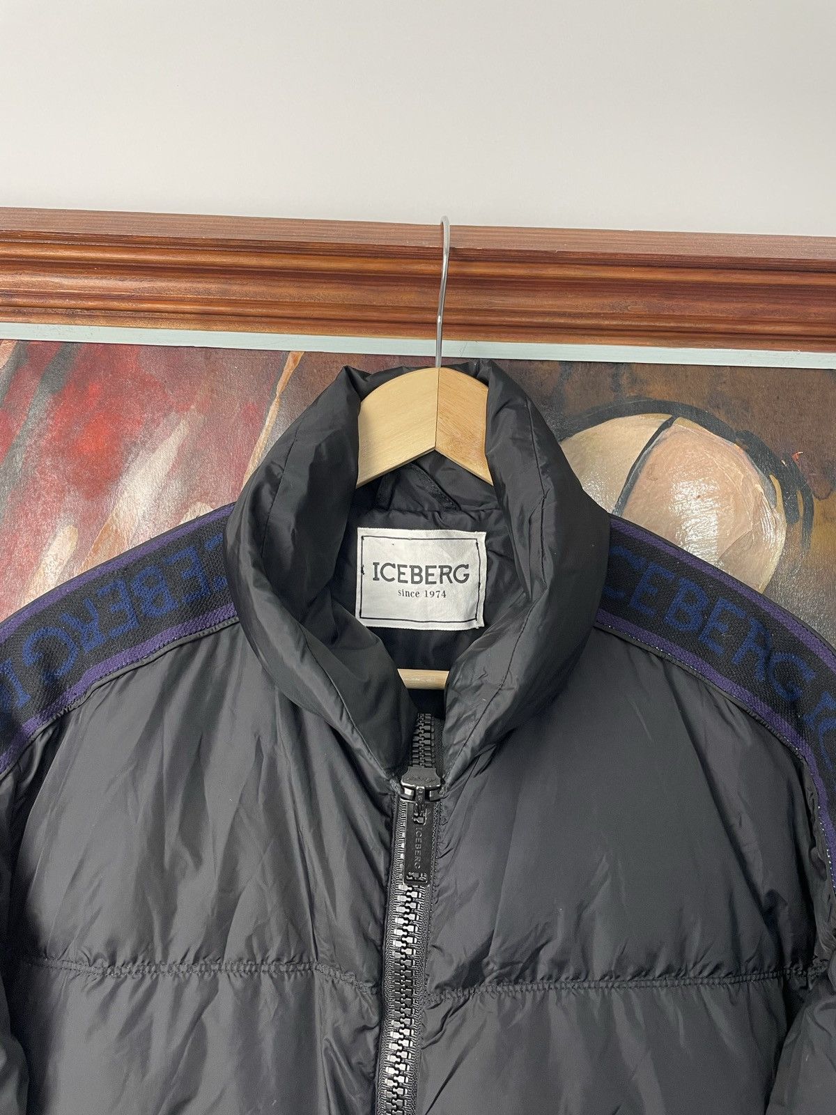 Iceberg Puffer Down Jacket Black Size 48 Streetwear Hype