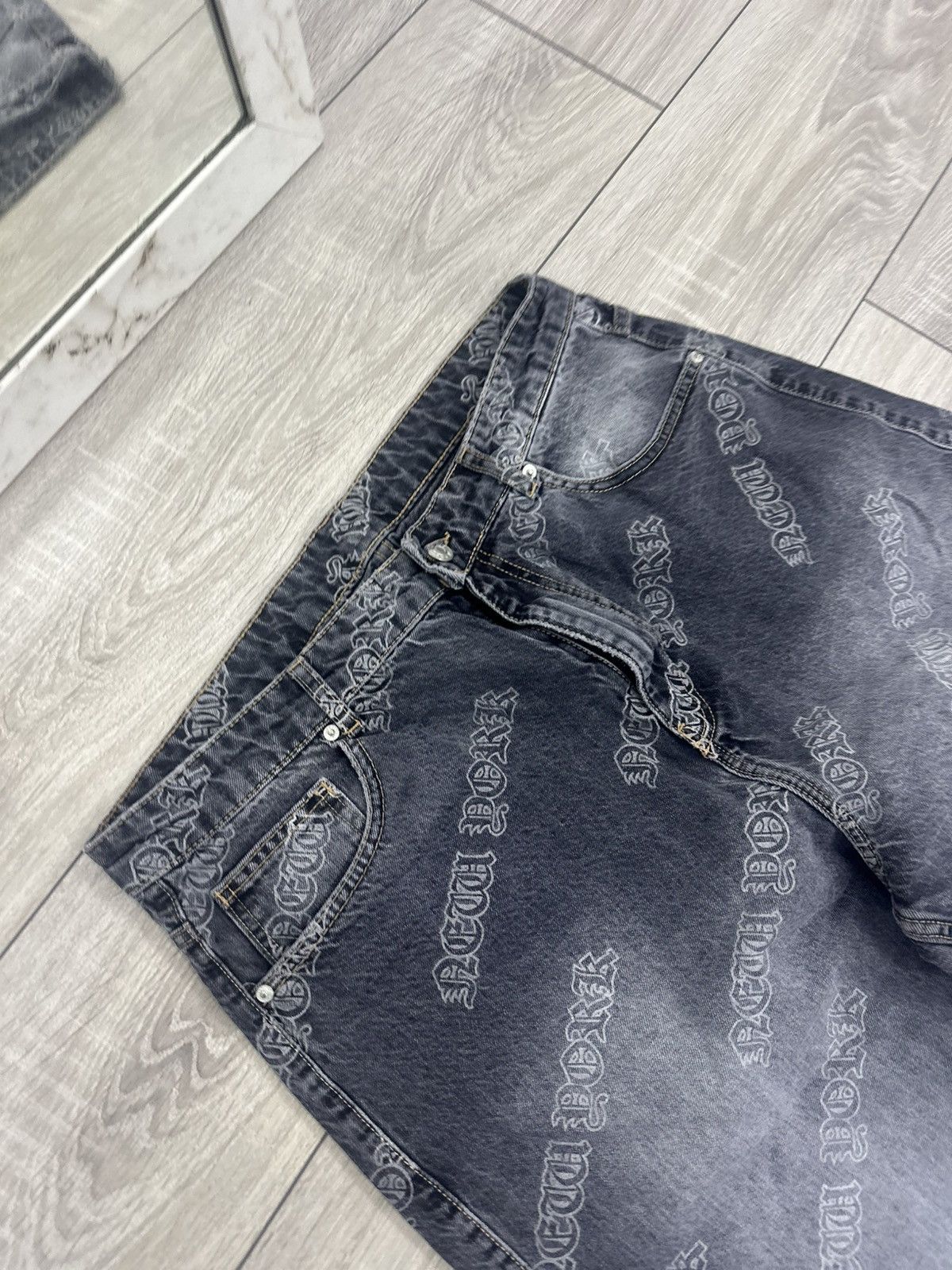 Vintage Baggy Wide Y2K Opium Jeans Streetwear Style Size US 36 / EU 52 - 3 Thumbnail