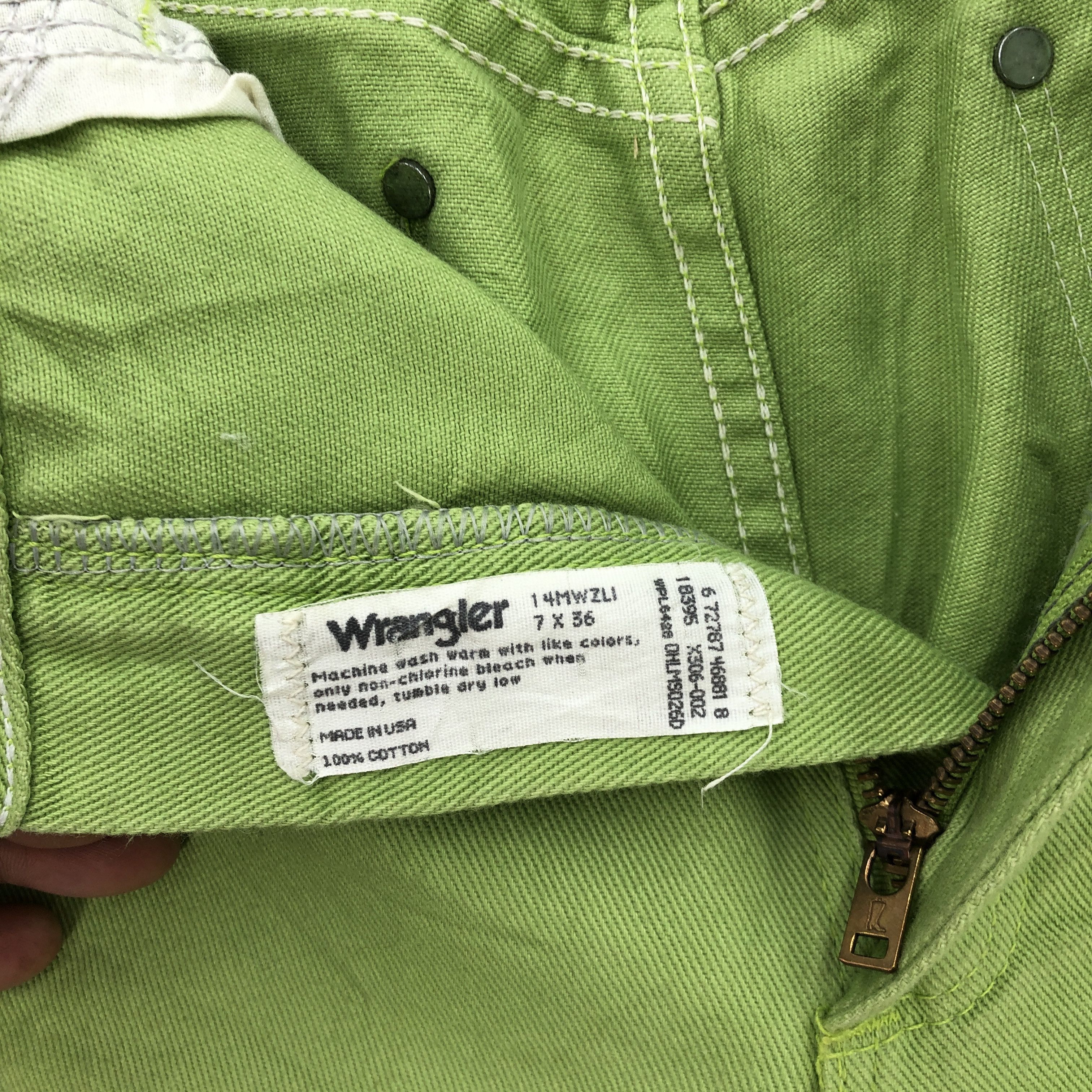 Wrangler Vintage Wrangler Jeans Green Wrangler Denim Wrangler Pants Size 28" / US 6 / IT 42 - 8 Thumbnail