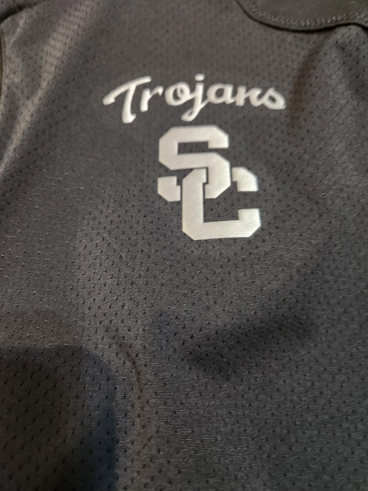 Nike USC Trojans Dri-Fit Nike Pullover Jacket Grey Men's L Size ONE SIZE - 2 Thumbnail