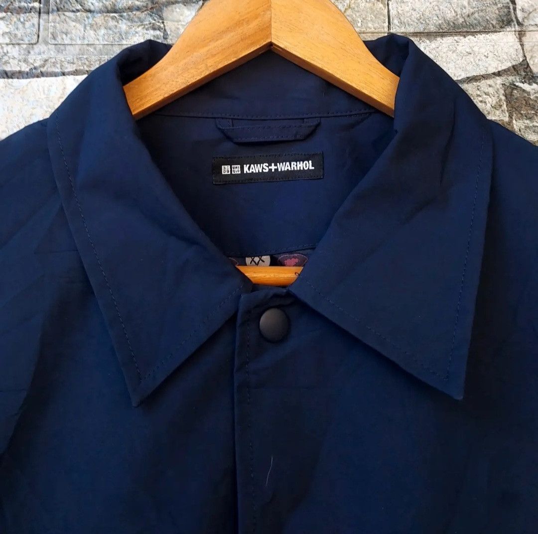 Andy Warhol × Kaws × Uniqlo UNIQLO X KAWS X Andy Warhol Coach Jacket Navy Size US XL / EU 56 / 4 - 10 Thumbnail