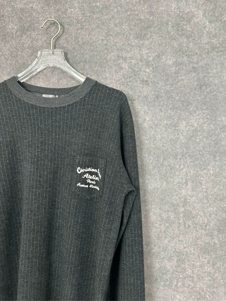 Dior Dior Striped pocket slogan logo long sleeves Size US XL / EU 56 / 4 - 6 Thumbnail
