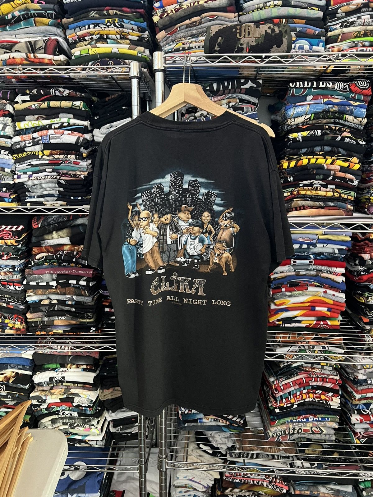 Homies 90s Clika Party Time All Night Long Chicano Cholo Tee Size US XL / EU 56 / 4 - 3 Thumbnail
