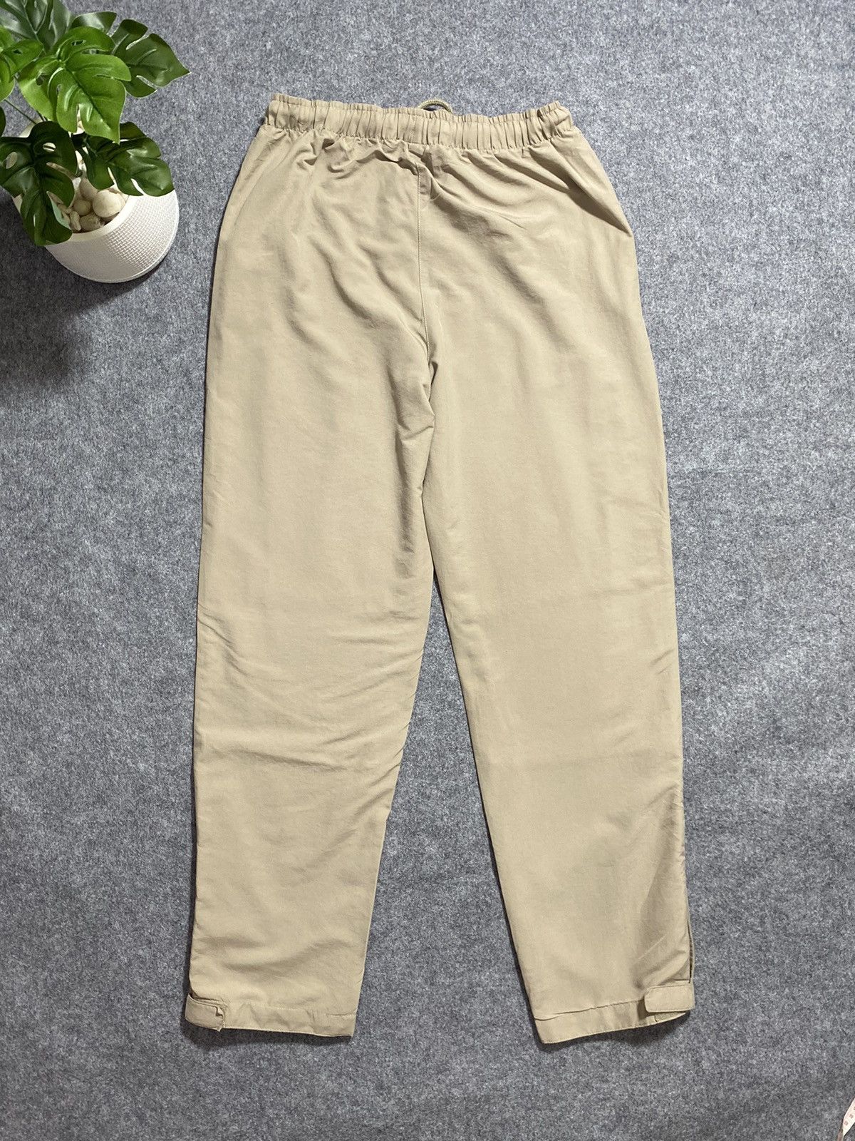 Nike × Vintage Y2K Nike Nylon Pants Track Drill Cream Swoosh Size US 30 / EU 46 - 6 Thumbnail