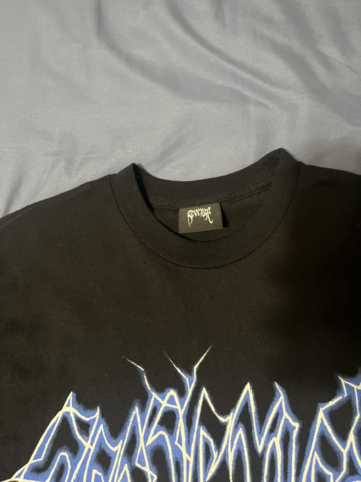 Revenge Revenge Black Tee Lightning Logo Size US M / EU 48-50 / 2 - 3 Thumbnail